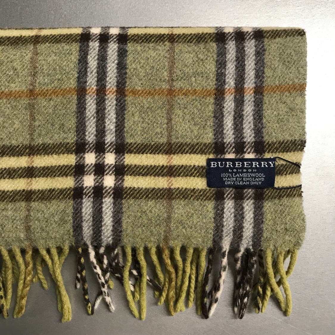버버리 정품 램스울 머플러 그린 상품이미지3