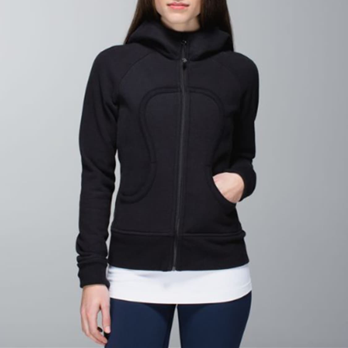 룰루레몬 스쿠바 기모 후드 집업 자켓 2 훌륭 블랙 사랑봉봉 상품이미지1