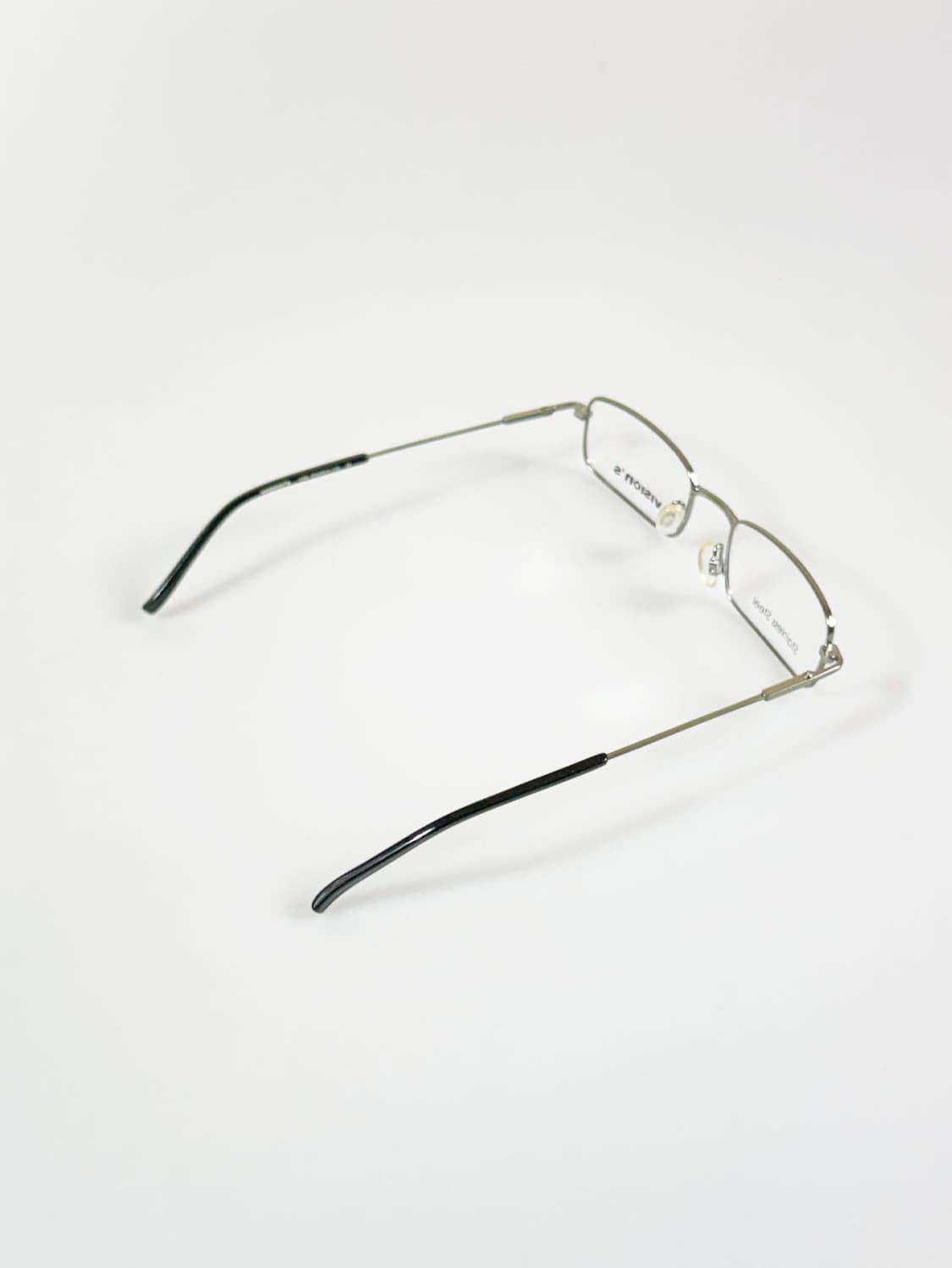 VISIONS 라이트 그린 슬림 스퀘어 메탈 빈티지 안경 상품이미지4