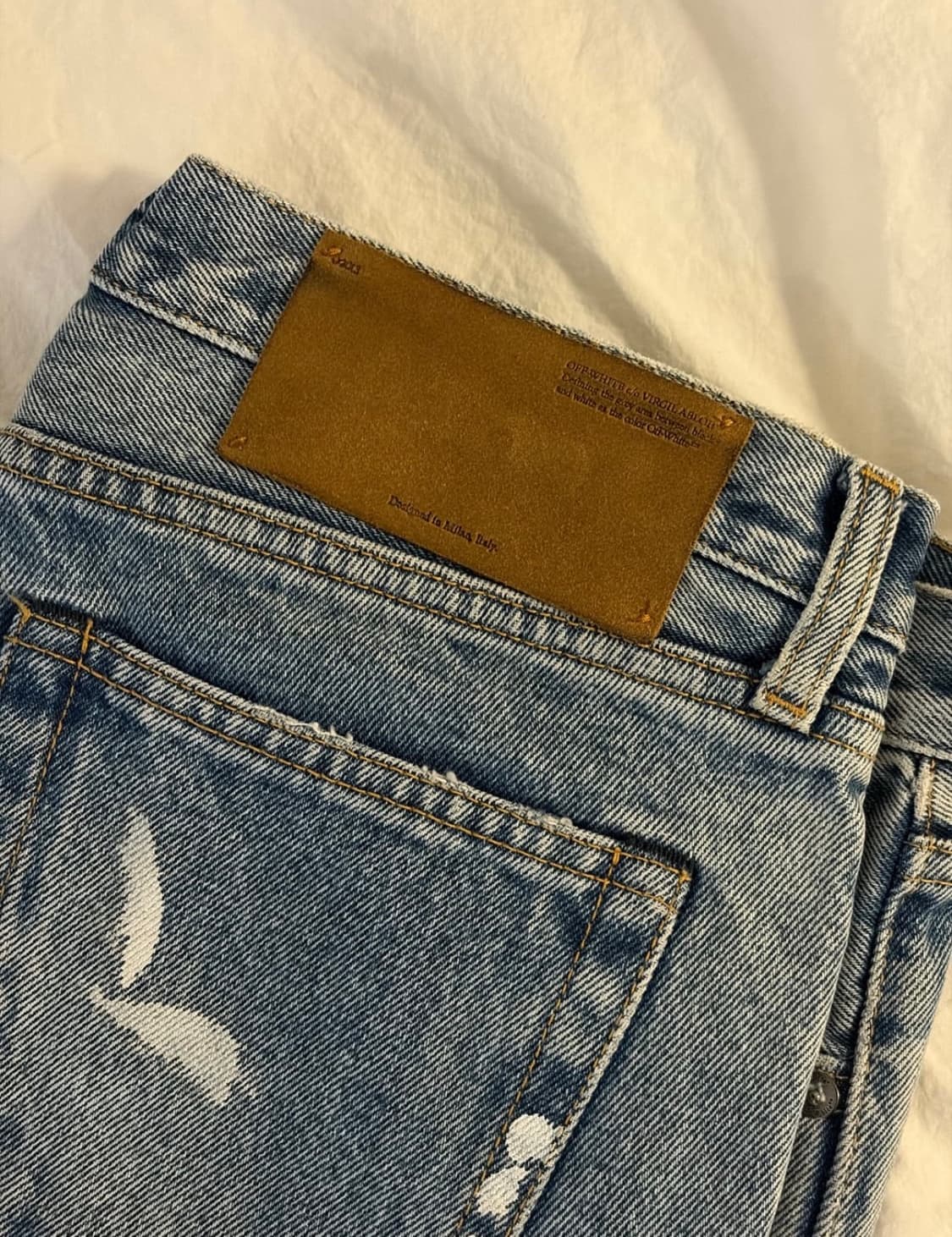 [버질기는 아니지만] 22SS 오프 화이트 슬림 진 상품이미지3