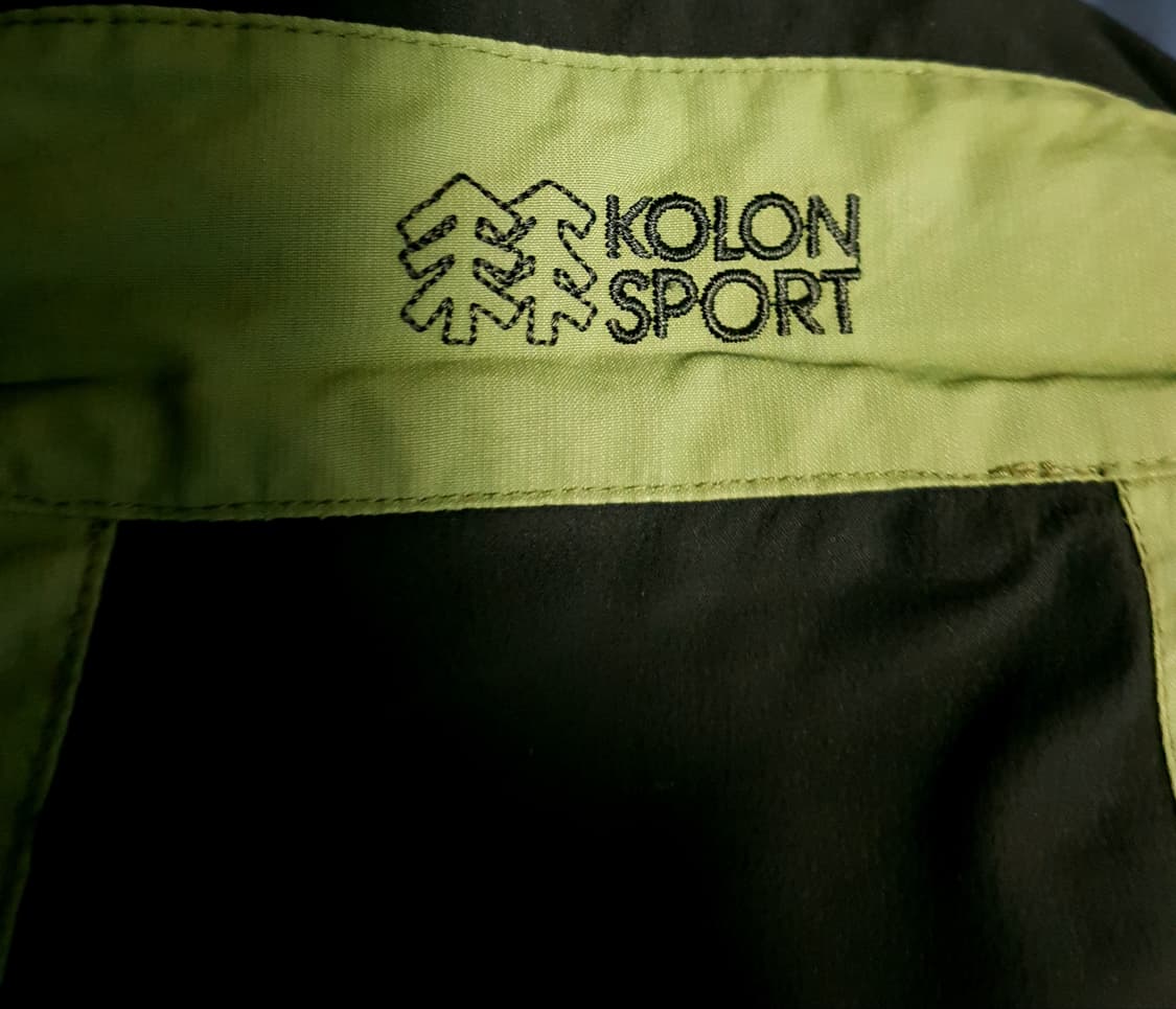 (빈티지) 코오롱스포츠 올드스쿨 나일론 조끼 베스트 카키 (100) 상품이미지4