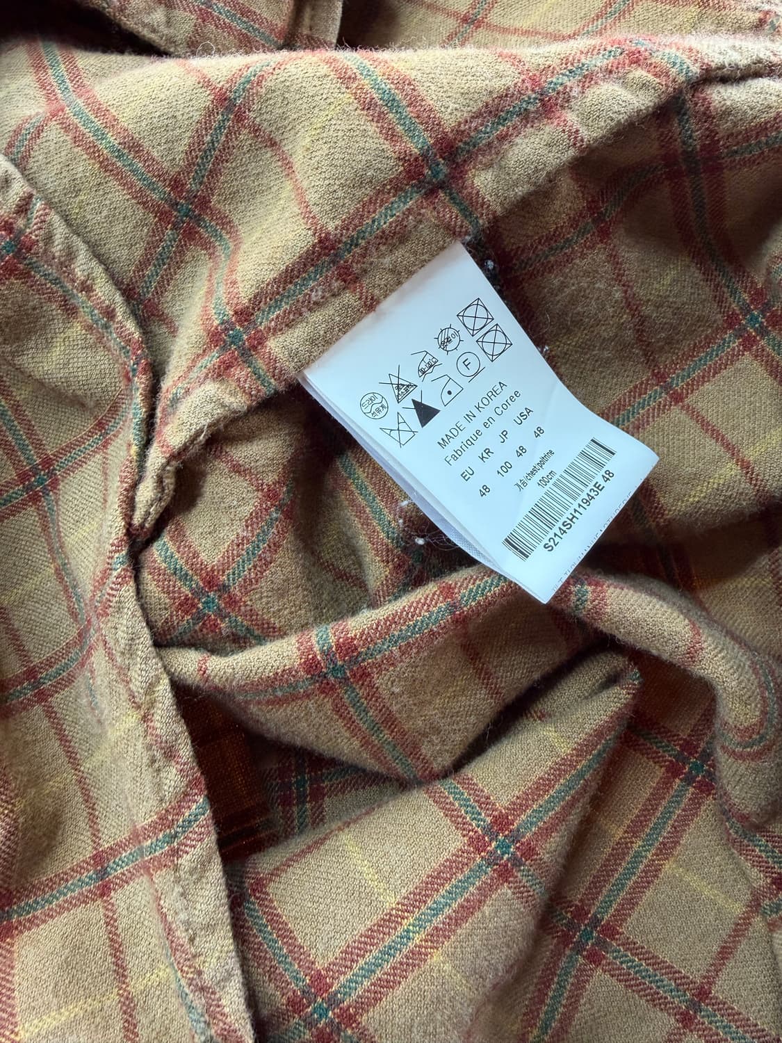 100~105/ 솔리드옴므 21SS 체크셔츠 자켓 상품이미지9