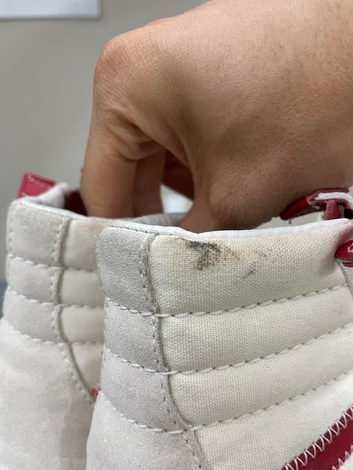 반스 SK8 하이 리이슈 캡 레이싱 레드 240 상품이미지10