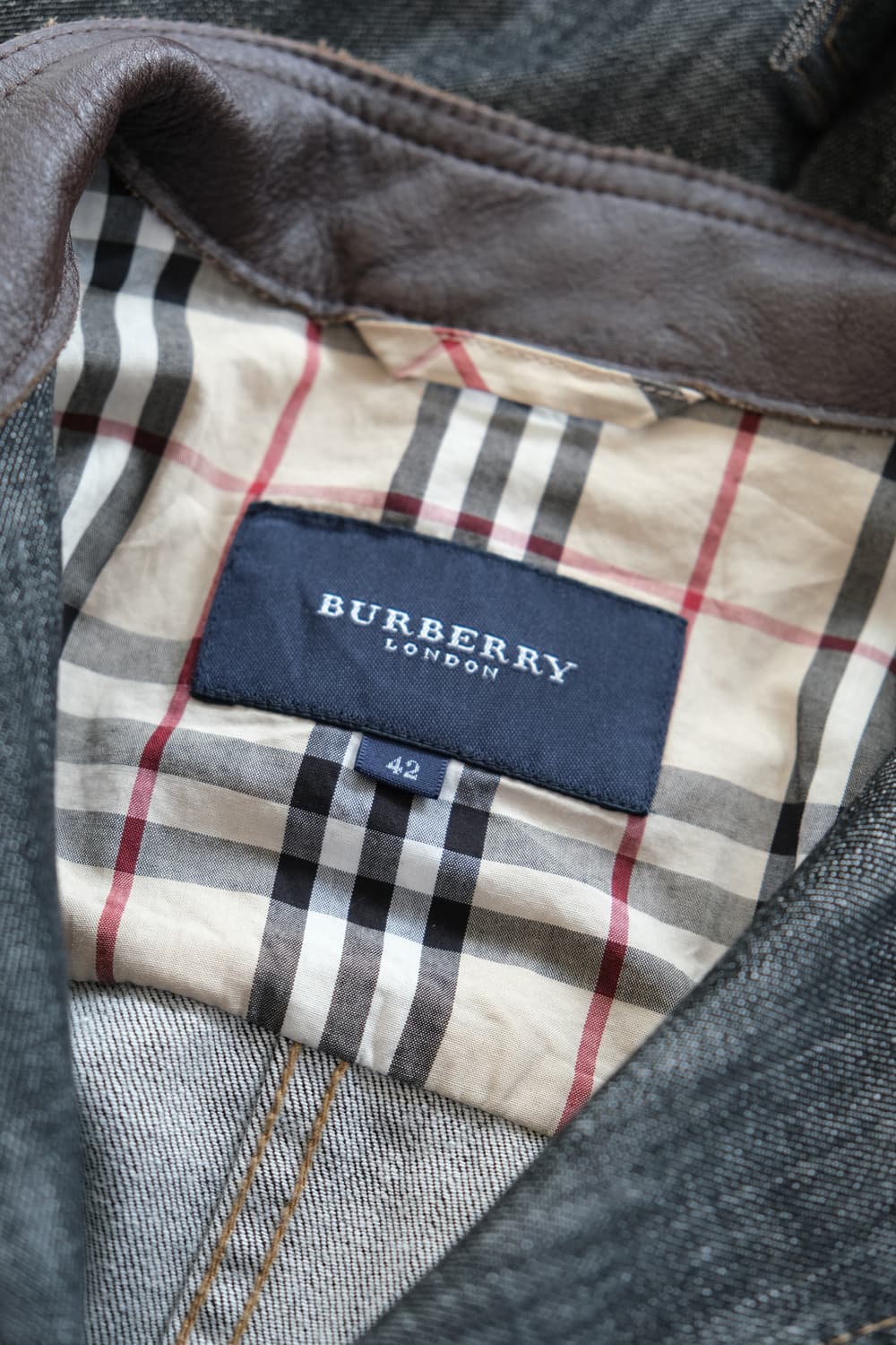 85~90 버버리 데님 자켓 청자켓 상품이미지6