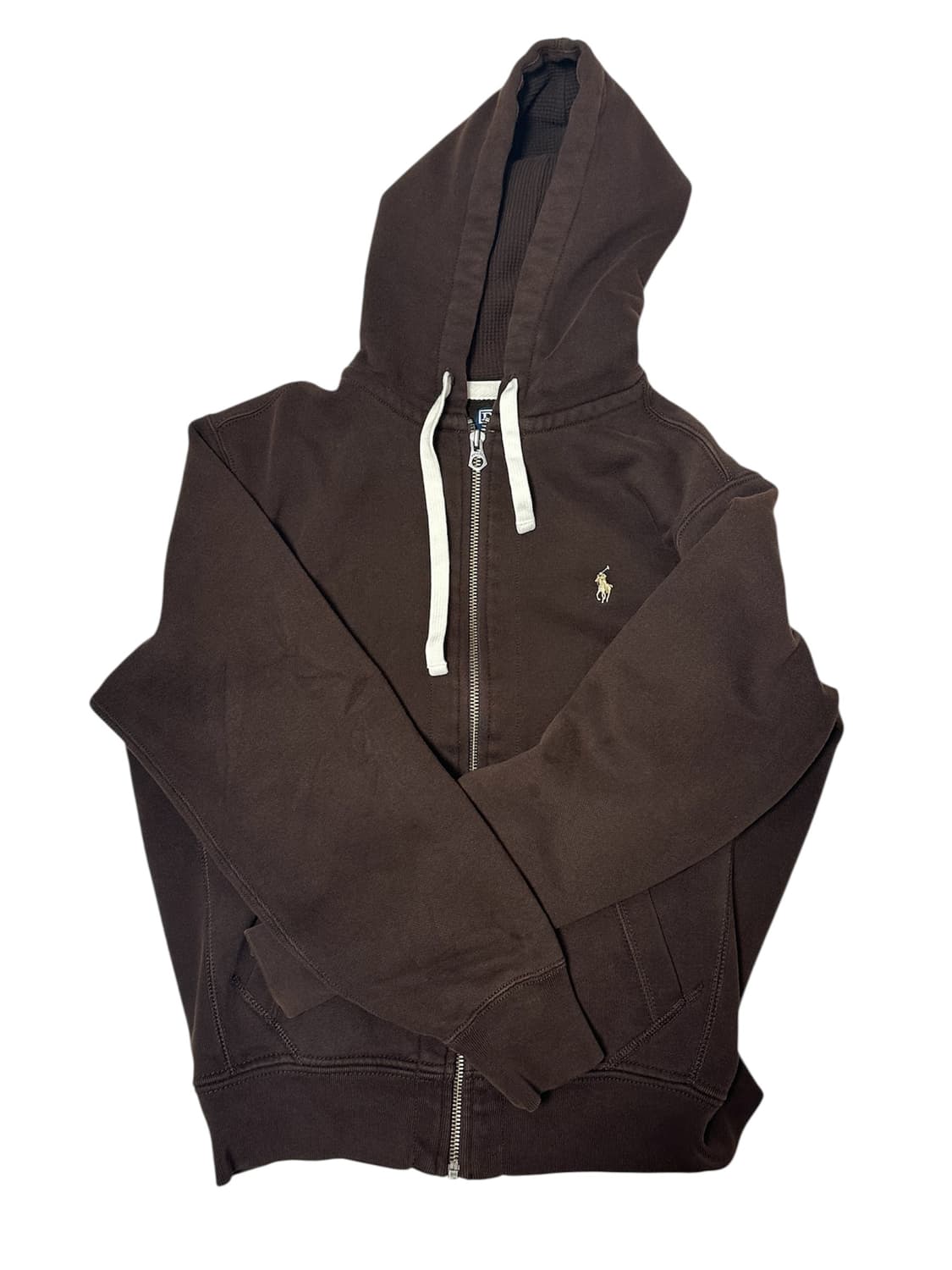 Polo Brown Hooded Zip-Up 상품이미지1