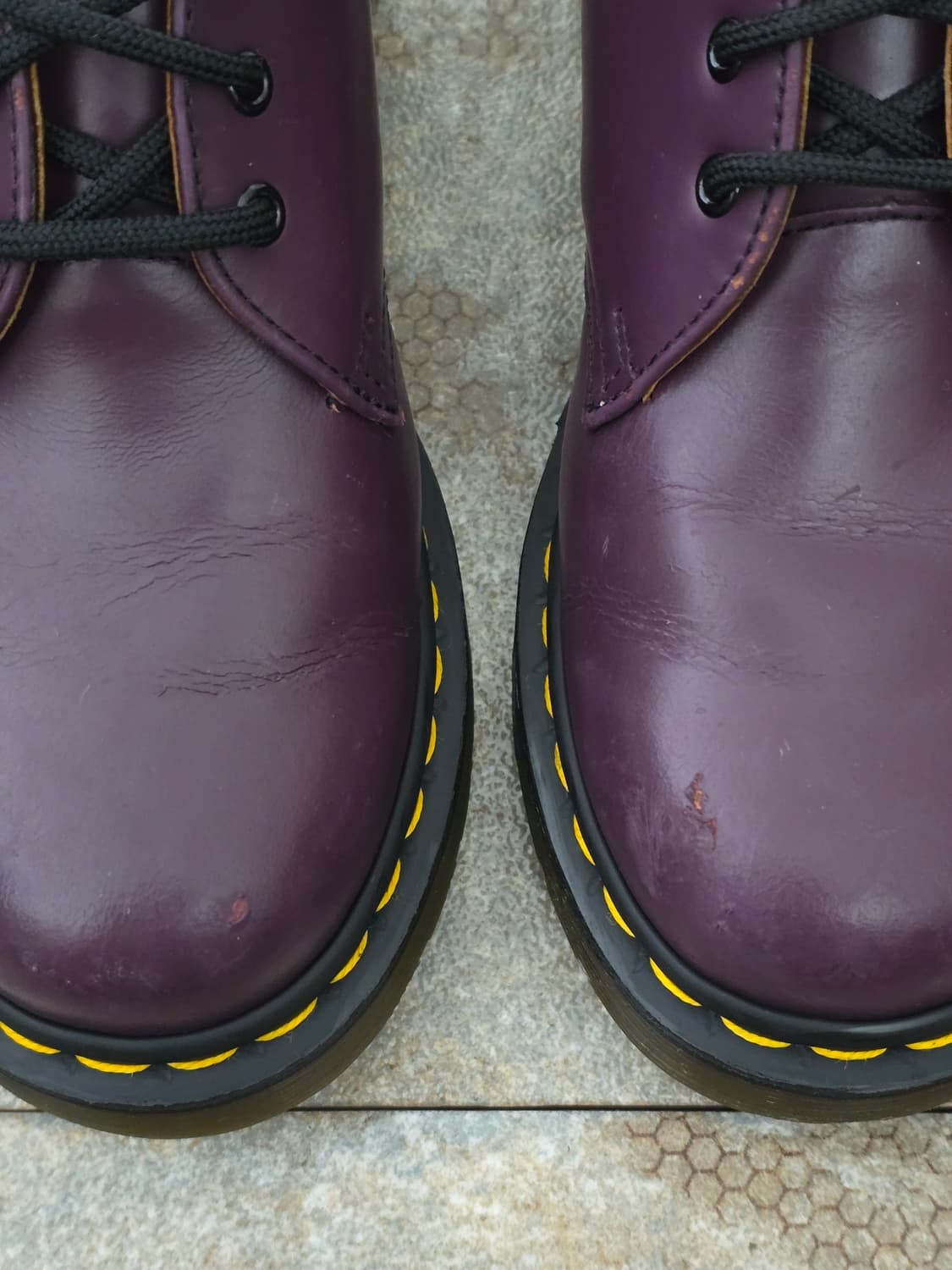 (230)닥터마틴 1461 3홀 스무스 퍼플 구두 상품이미지3