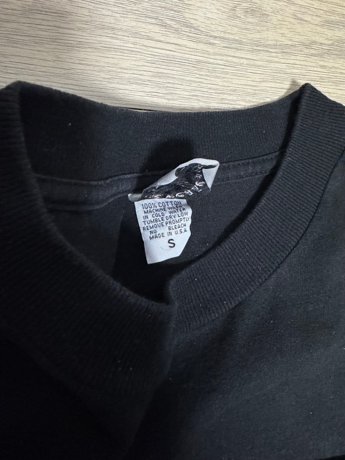 90s~00s 초기 올드 크롬하츠 빈티지 긴팔 롱슬리브 블랙 S 상품이미지5