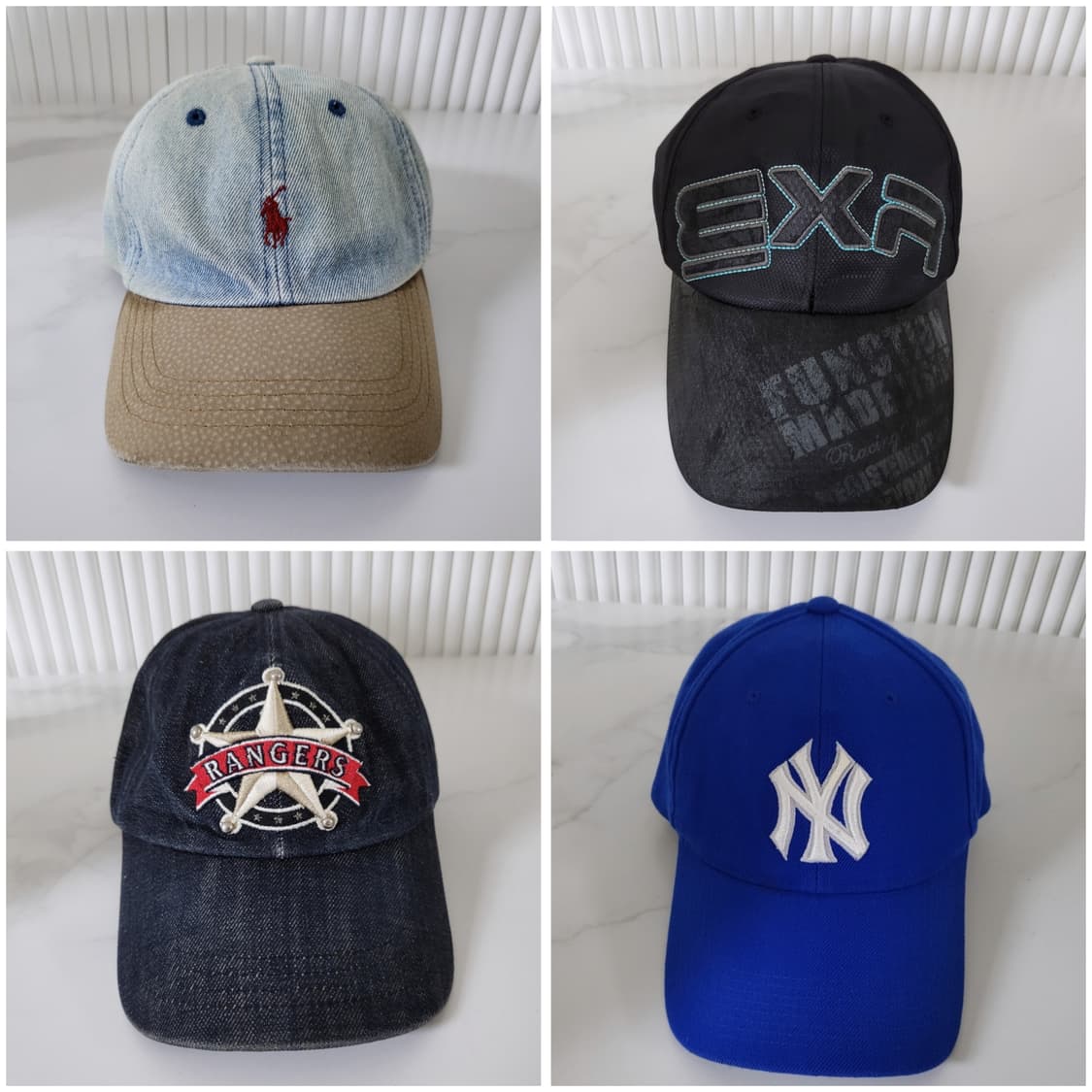 폴로 랄프로렌 빈티지 데님워싱 볼캡 모자 뉴에라 뉴욕양키스 EXR MLB 상품이미지1