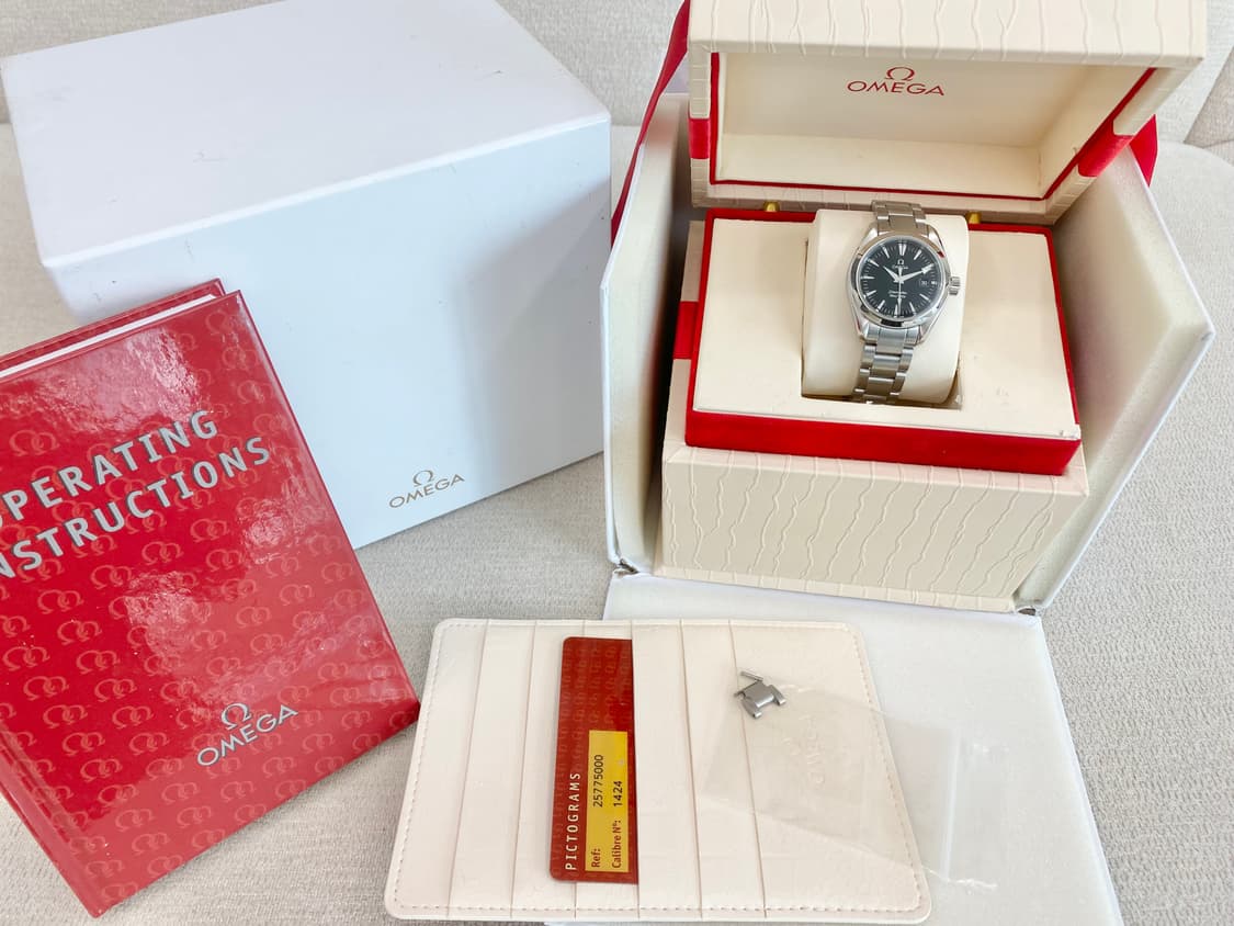 오메가 아쿠아테라 여성용2577.50 블랙 29mm 쿼츠 스틸 상품이미지2