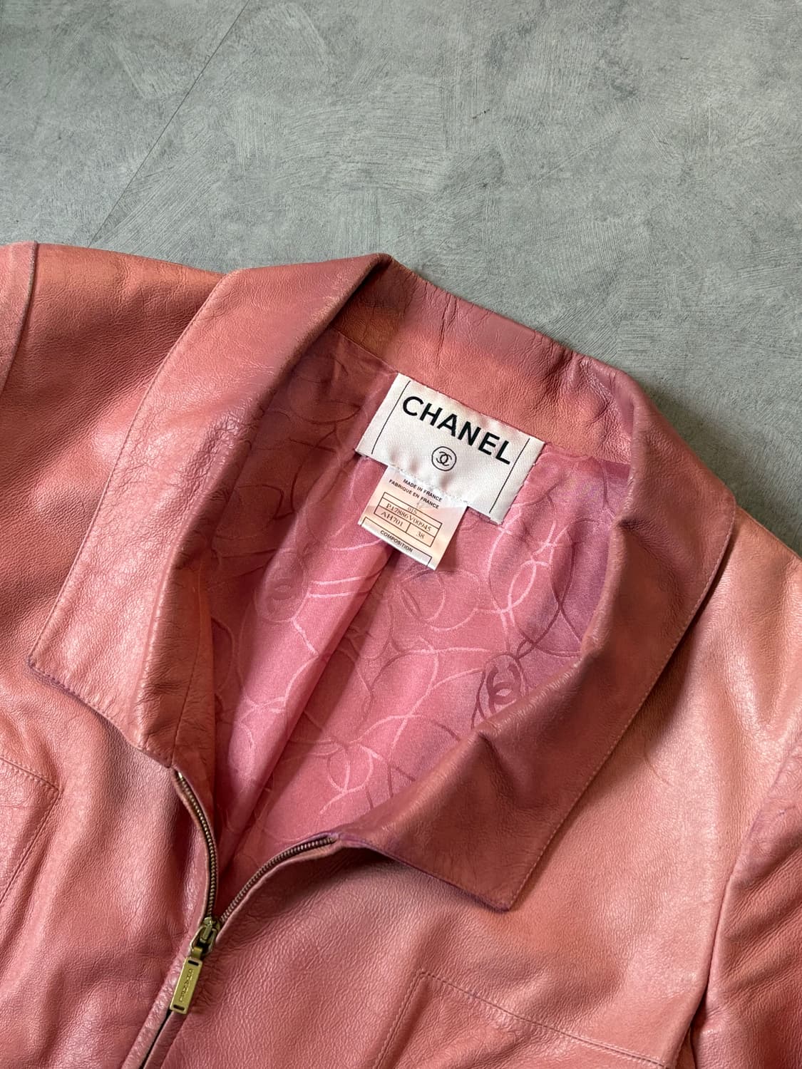 Chanel 샤넬 핑크 고트 스킨 자켓 상품이미지5