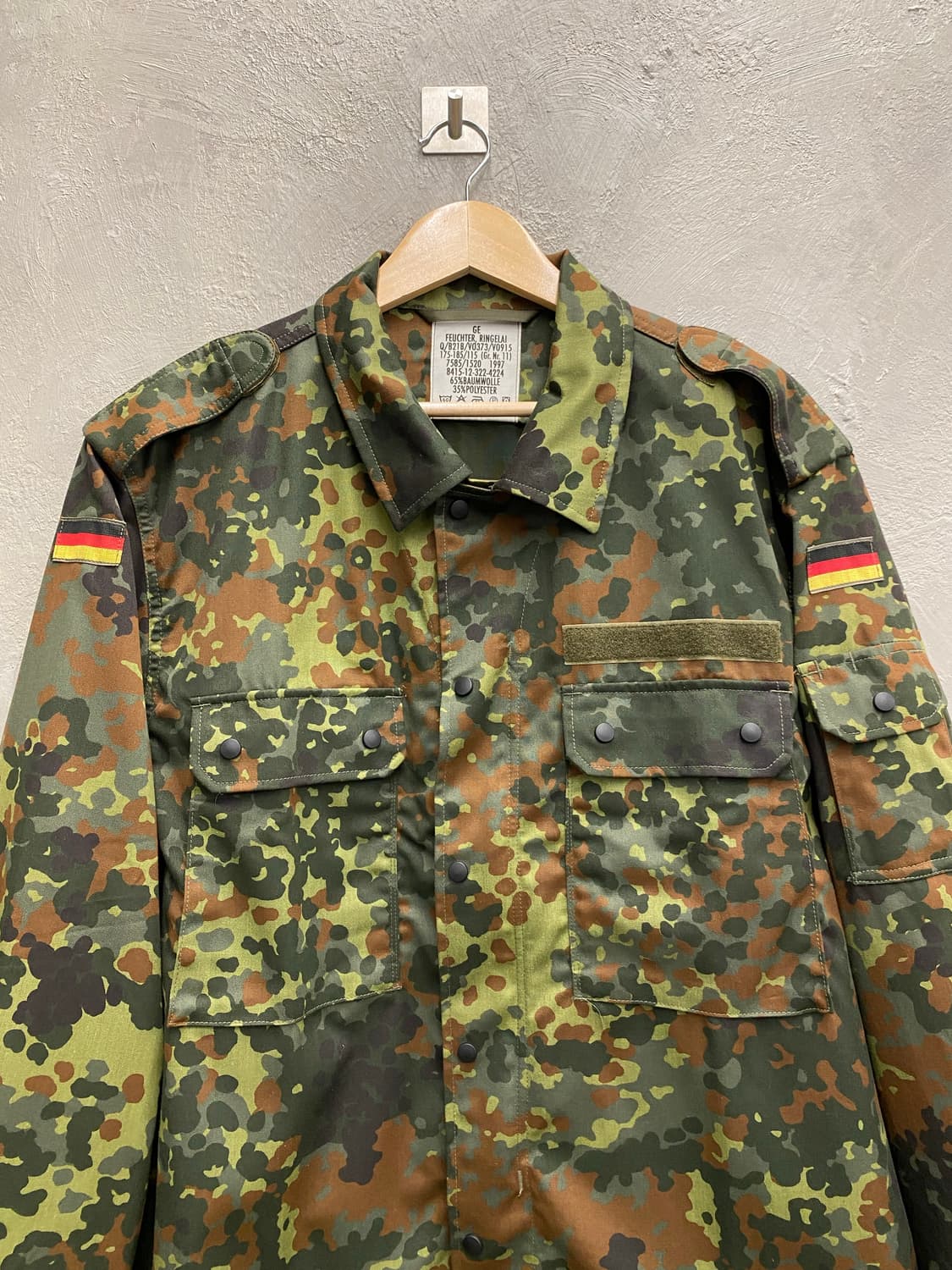 [XL] 90s German 독일군 카모플라쥬 밀리터리 자켓 상품이미지2