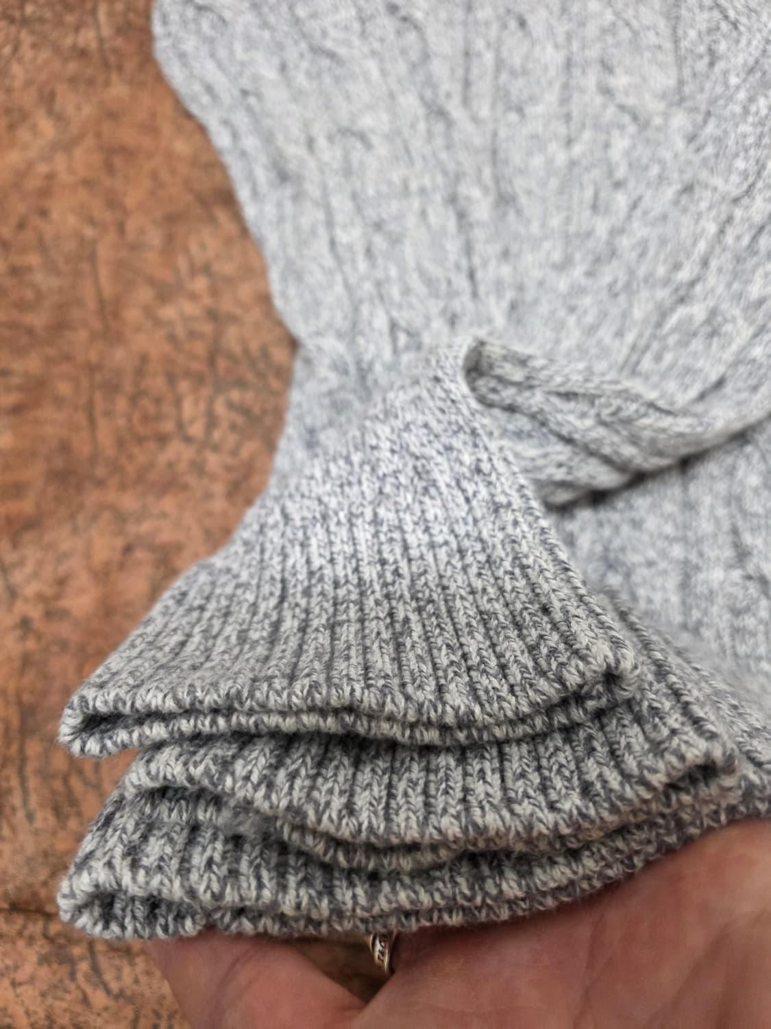 아베크롬비 캐시미어 블렌드 케이블 니트 M 상품이미지7