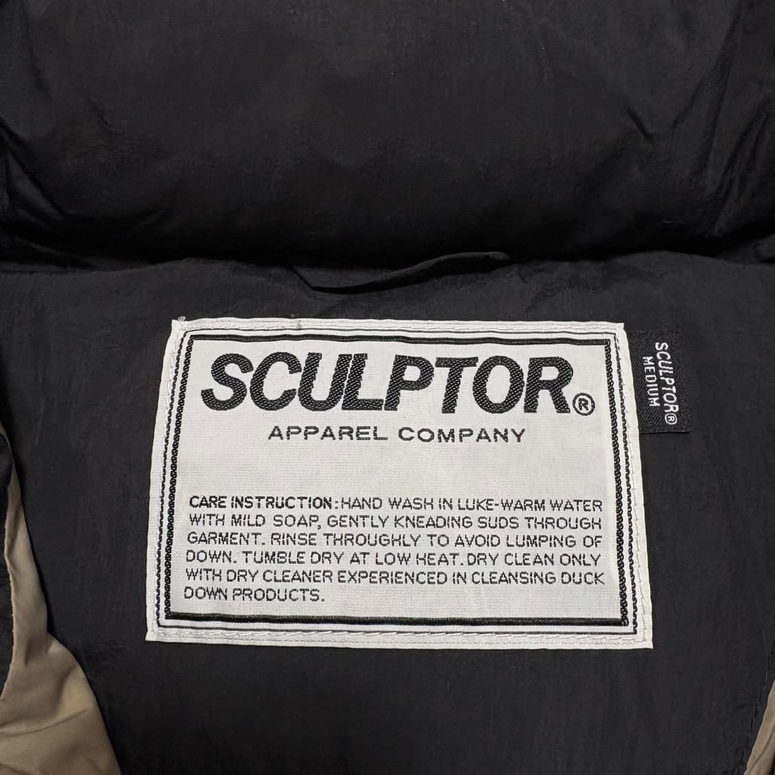 스컬프터 빅로고 덕다운 패딩 상품이미지7