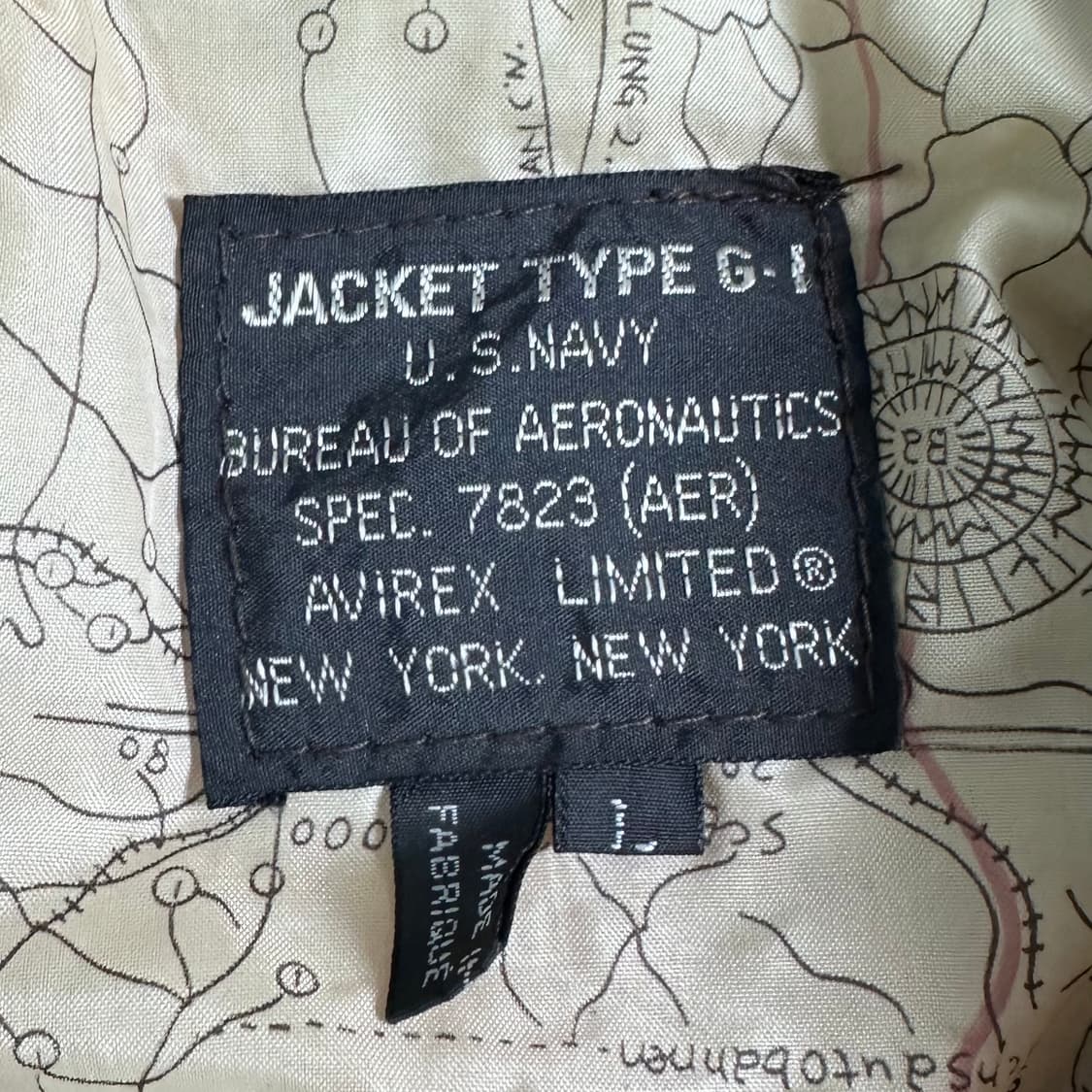 90s 아비렉스 G-1 레더 자켓  상품이미지9