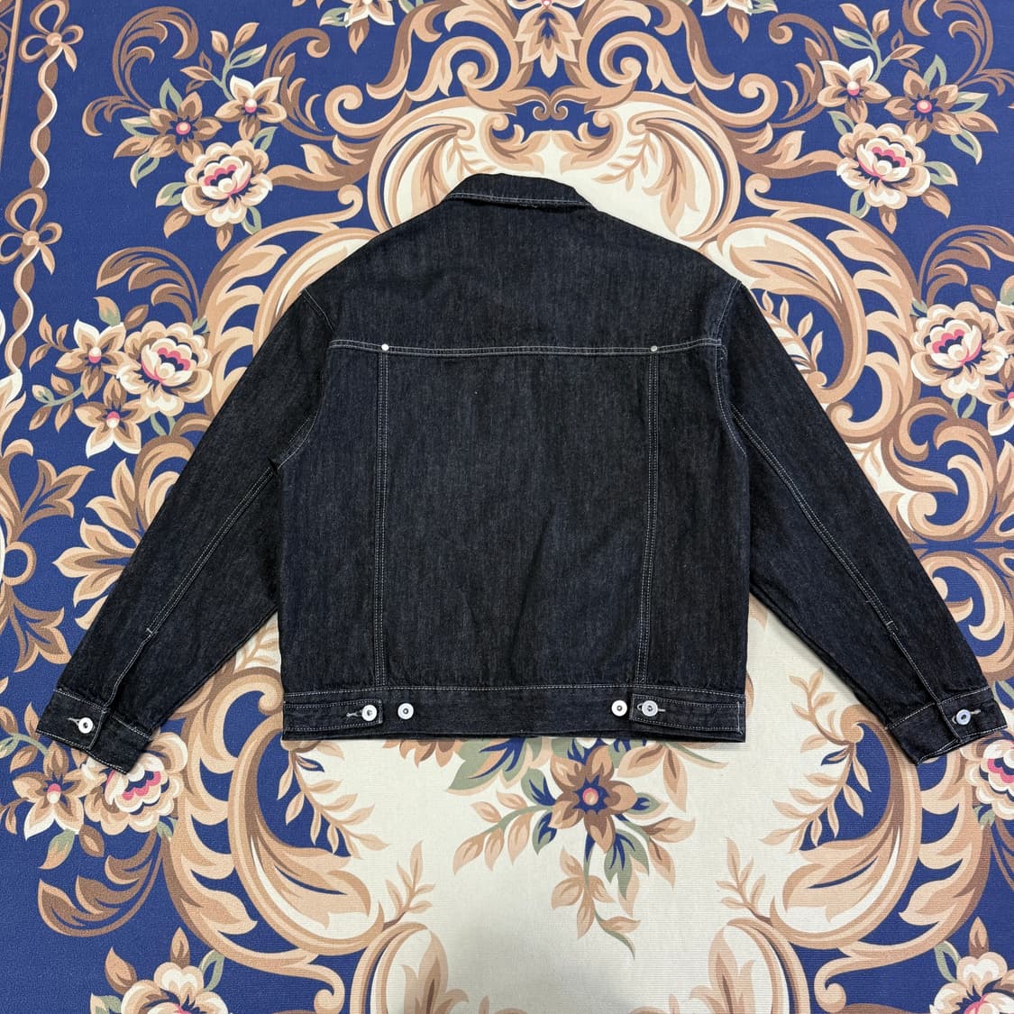 (M)트릴리온 Trillion 투포켓 흑청 데님자켓 상품이미지4