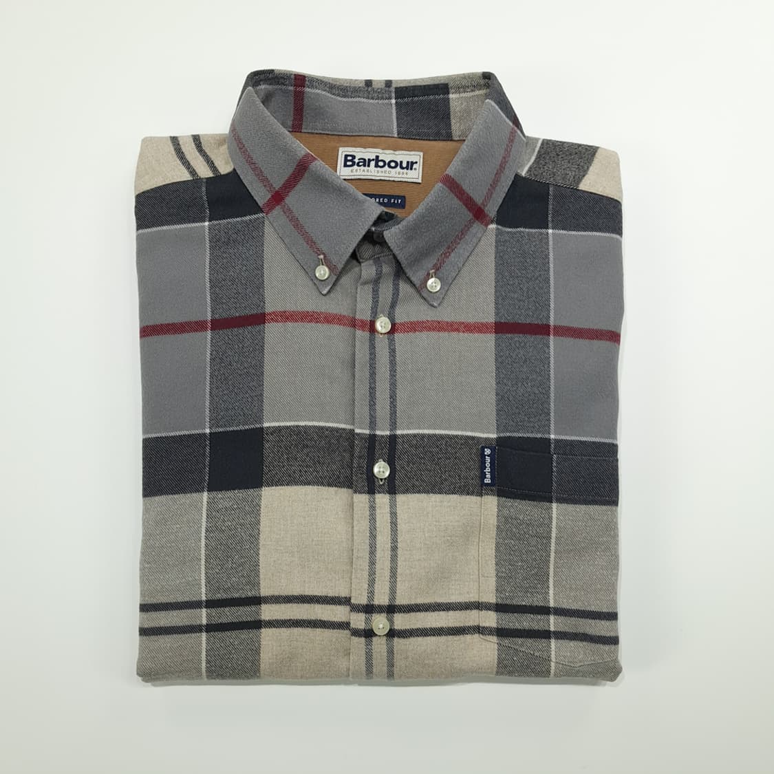 CN953 XL 바버 클래식 타탄체크 플란넬 긴팔 셔츠 남방 상품이미지8