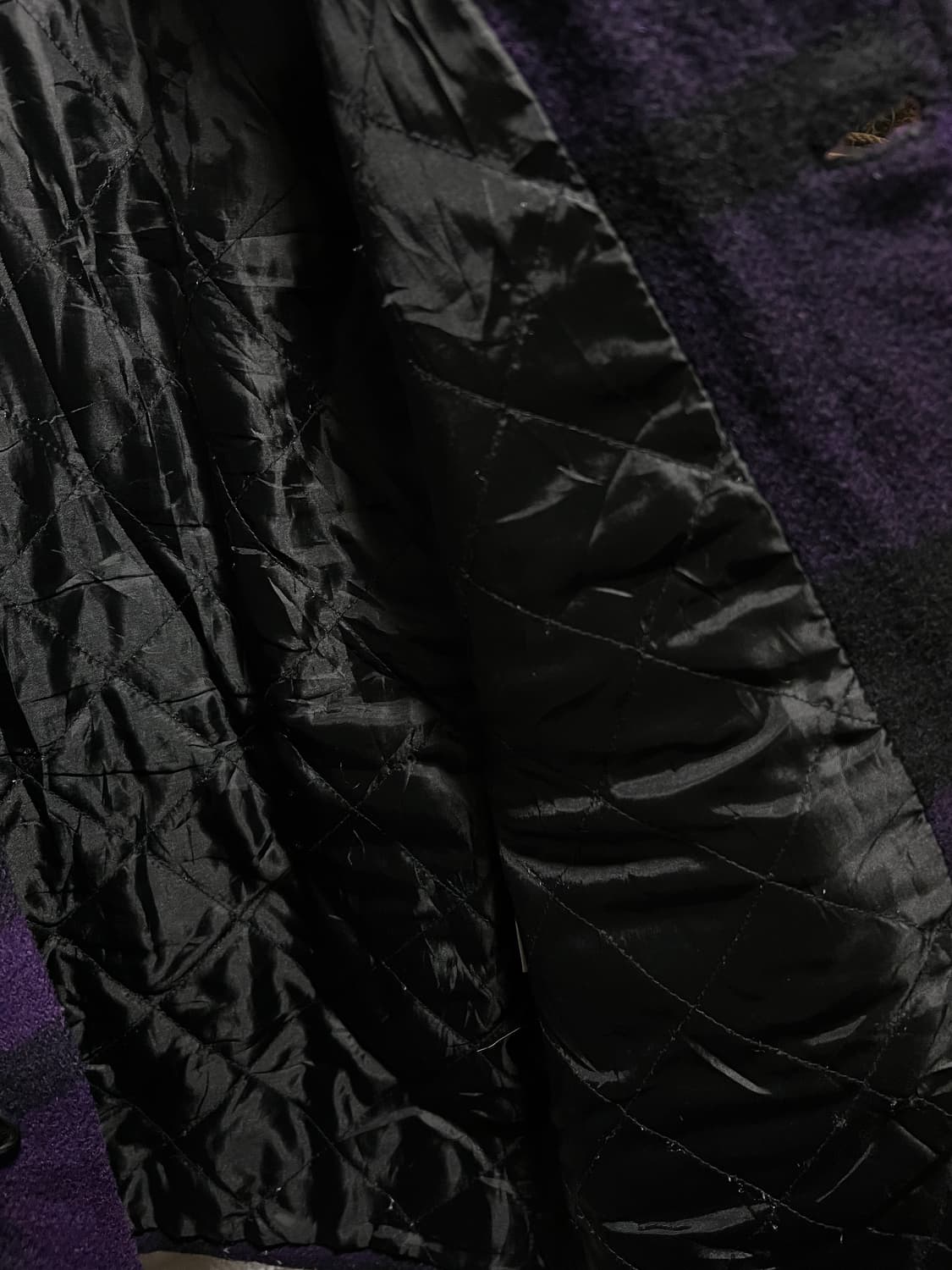 [M]JPN 빈티지 퍼플 타탄체크 울 헌팅 크루저 자켓 상품이미지7