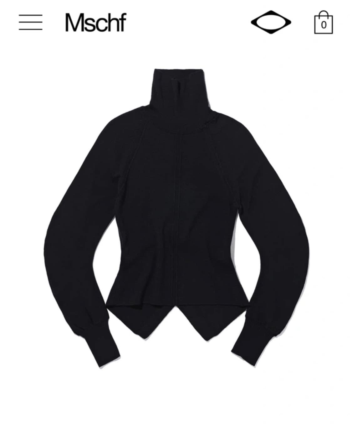 미스치프 25fw CUT OUT BACK TURTLENECK TOP_DE 상품이미지7