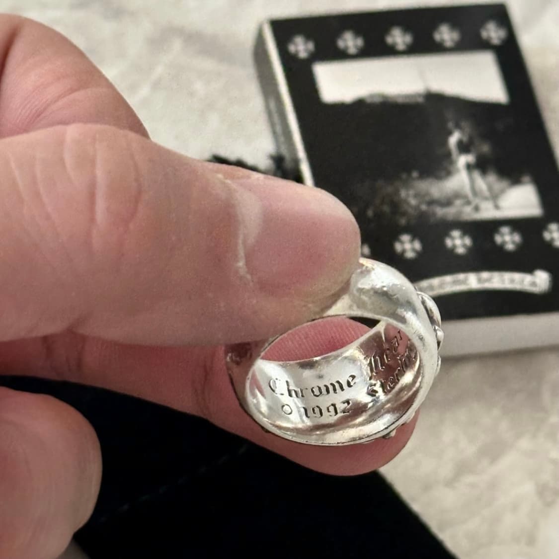 크롬하츠 플로랄 크로스링 kr18 us9 상품이미지2