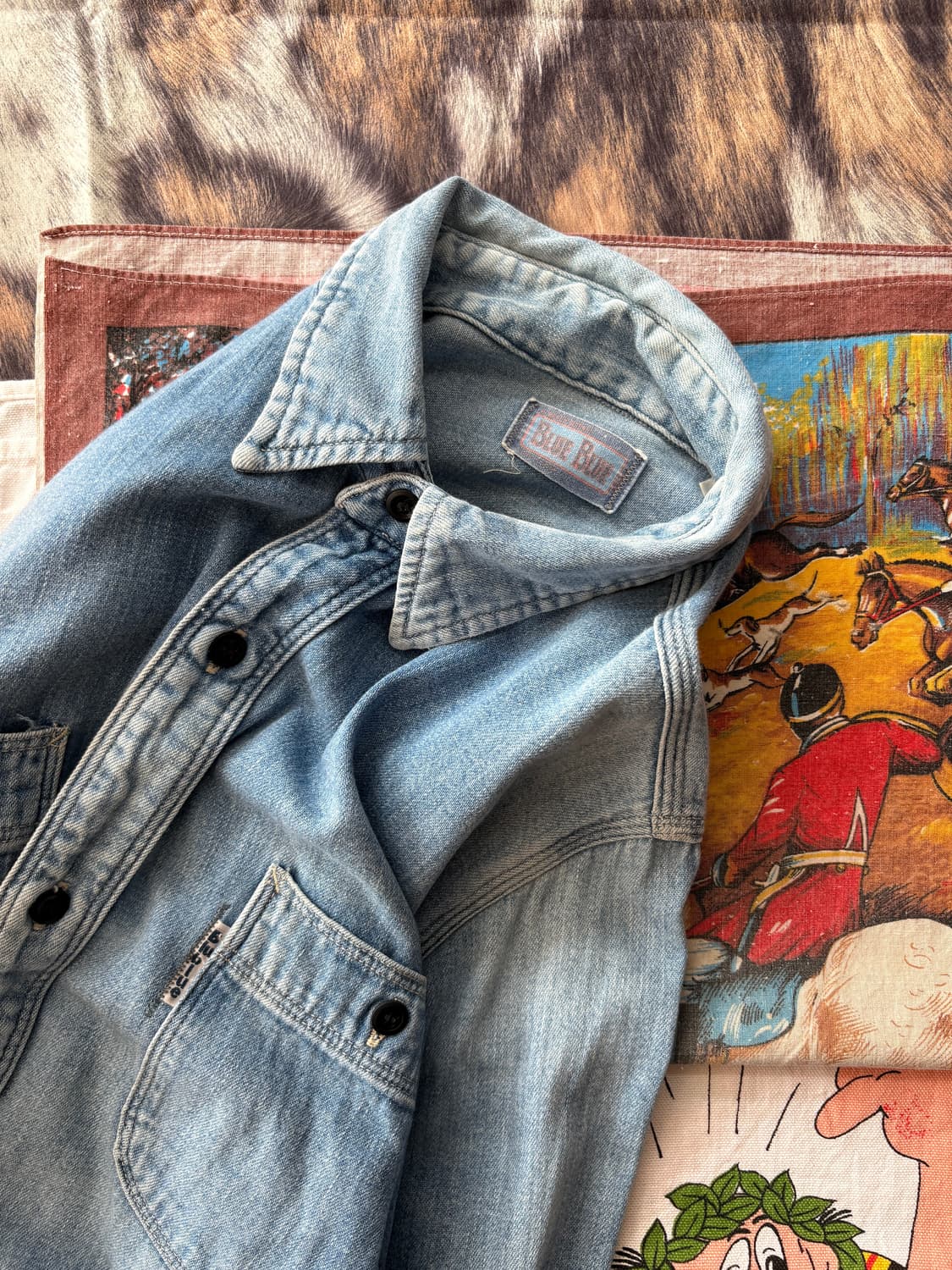 [2] Blue blue Japan denim shirt 상품이미지6