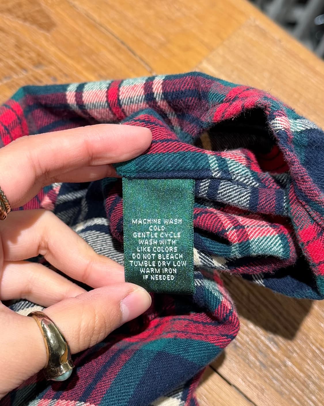 랄프로렌 네이비 타탄 스냅 버튼 롱슬리브 셔츠 상품이미지8