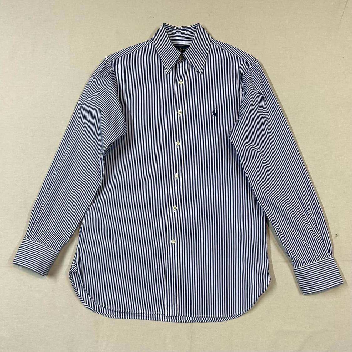 S) 폴로 랄프로렌 클래식핏 블루 스트라이프 포플린 셔츠 T94 상품이미지1