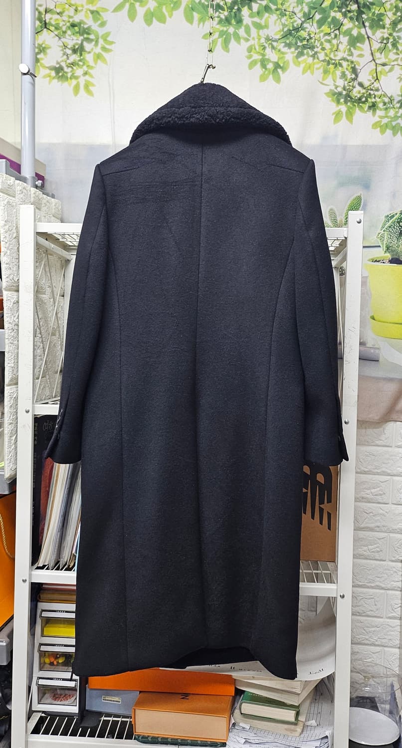 준지 남성코트 90~슬림95 무스탕 울 롱코트 XD43 상품이미지7