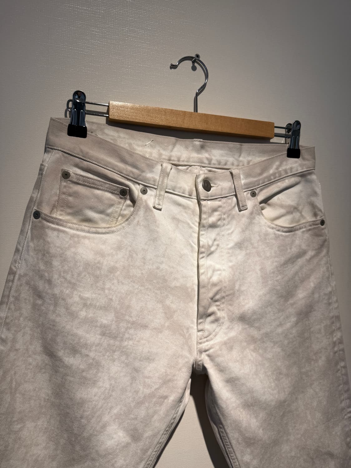 20AW Snow-Washed Cut-off Denim 상품이미지2