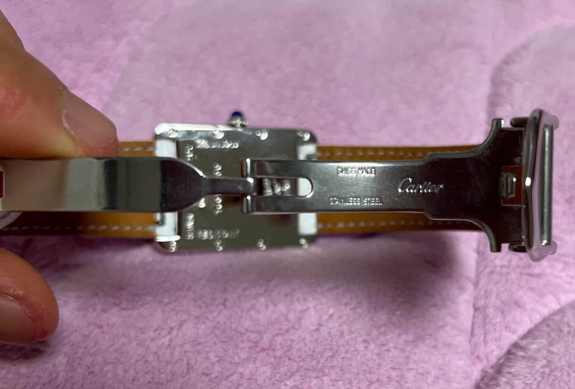 희귀) 빈티지 까르띠에 아라빅 머스트 탱크 디버클 L/XL 화이트 골드 상품이미지7