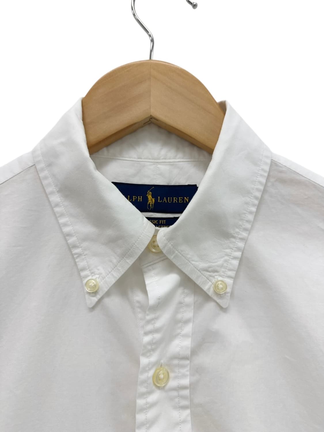 폴로 클래식핏 옥스포드 셔츠 화이트 (S) 상품이미지3
