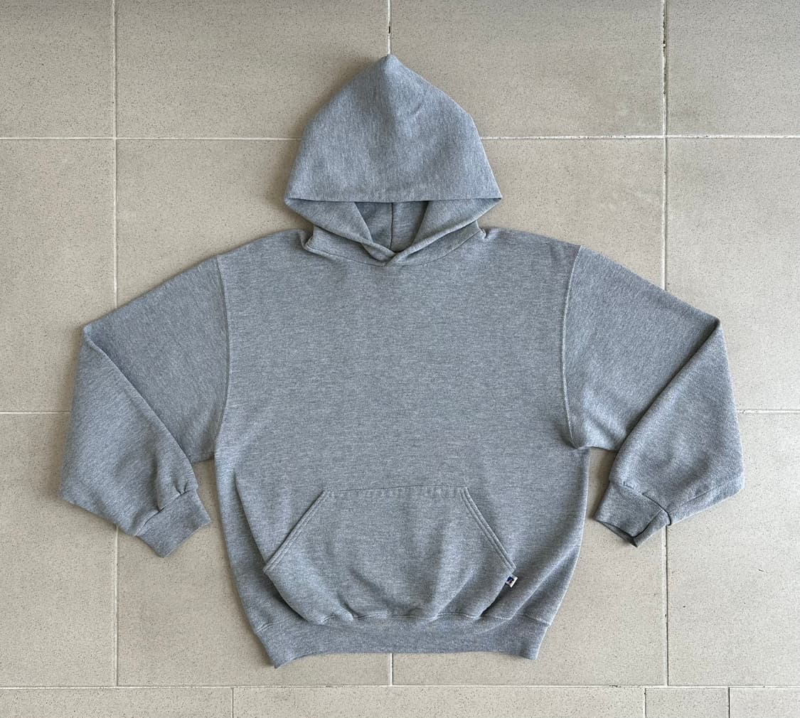 00s 빈티지 러셀 후드 그레이 M 상품이미지1