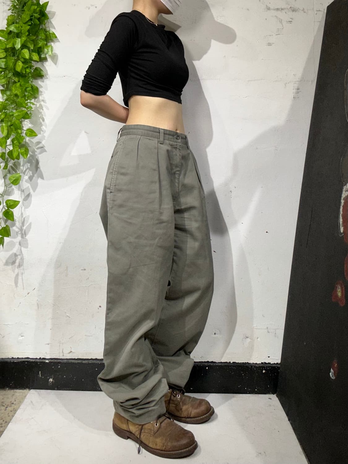 폴로 랄프 로렌 카키 와이드 치노 팬츠 면바지  상품이미지1