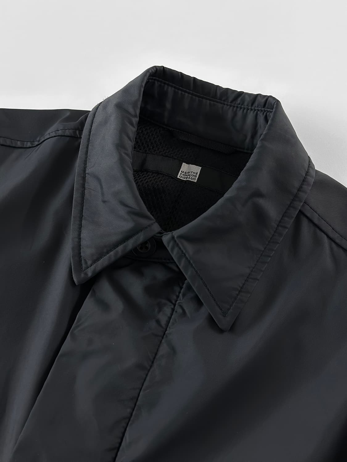 90~00s 마리떼 프랑소와 저버 블랙 나일론 맥 코트 상품이미지4