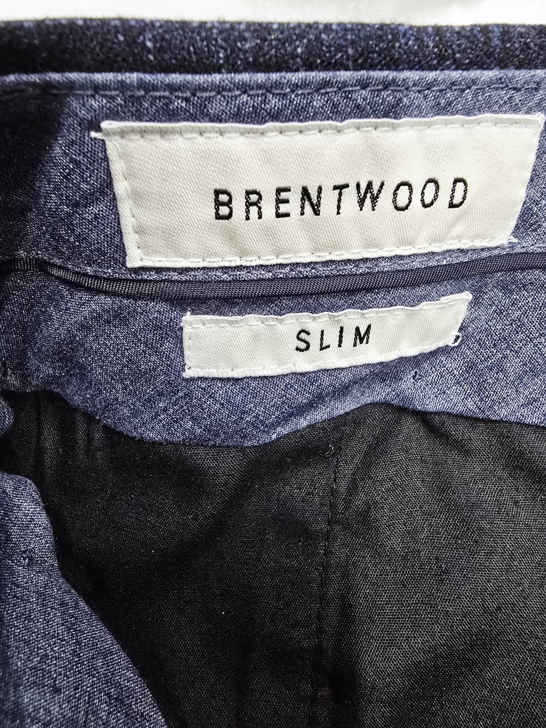 코오롱 브렌우드 슬림핏 네이비 체크 정장 세트 상품이미지7