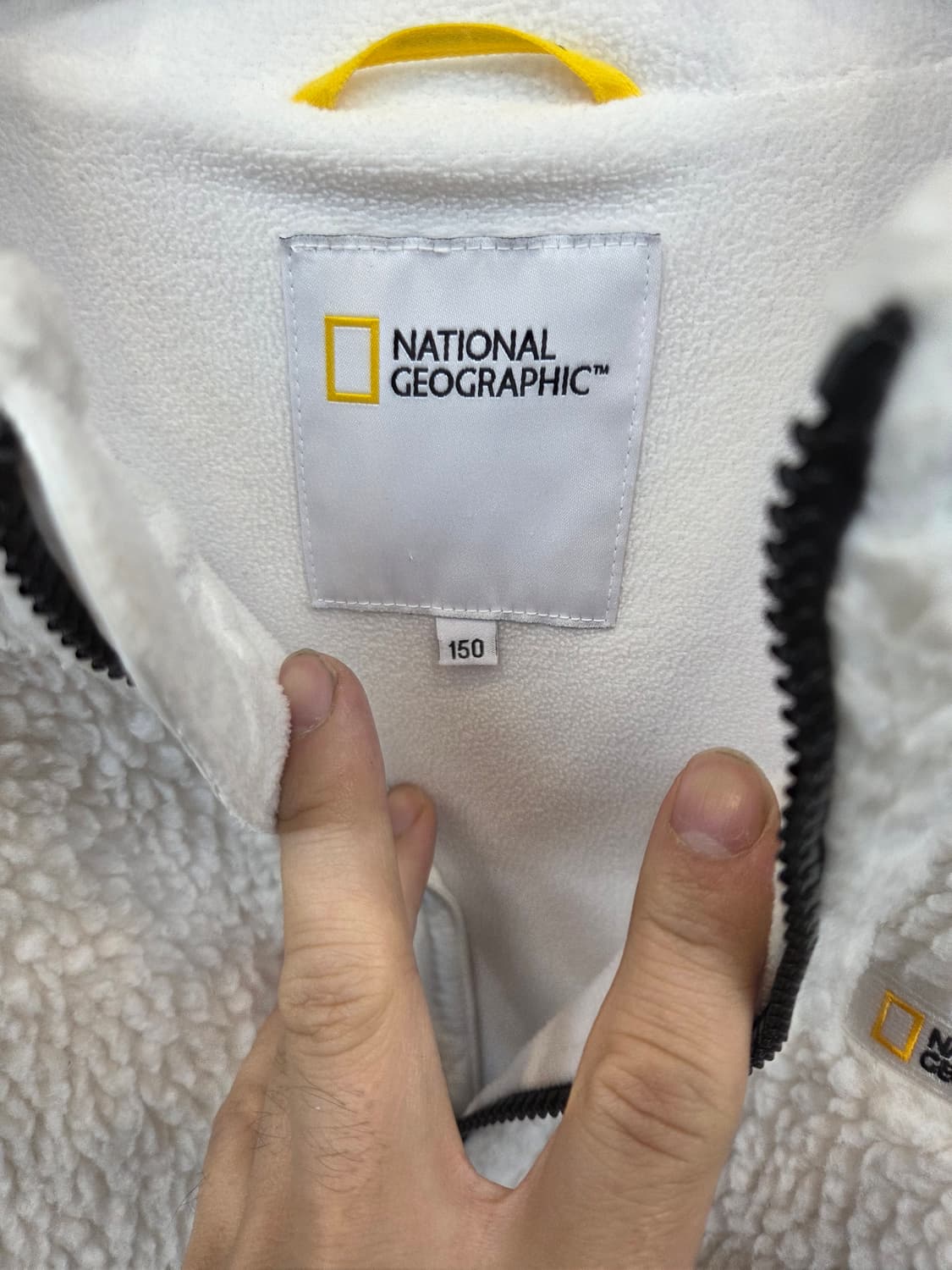 내셔널지오그래픽  주니어 플리스 뽀글이 자켓 150 상품이미지3