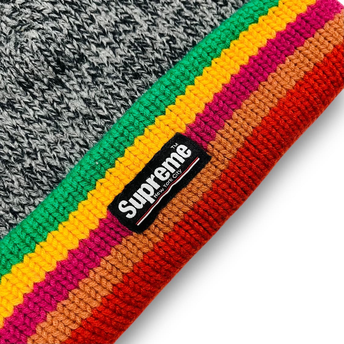 슈프림 15 FW Ragg 램스 울 무지개 빈티지 비니 상품이미지2