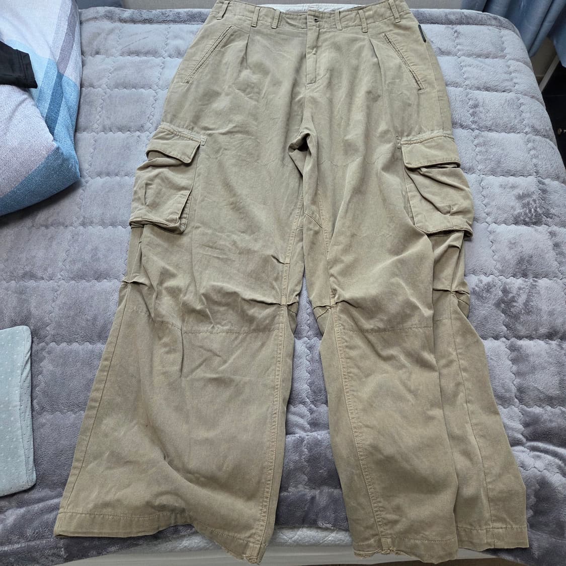 폴리테루 벨티드 카고 팬츠 딥 베이지 3 상품이미지4