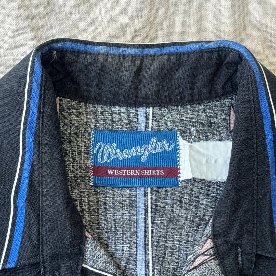 랭글러 90s 에스닉 치마요 블랙 웨스턴 셔츠 105~ 상품이미지5