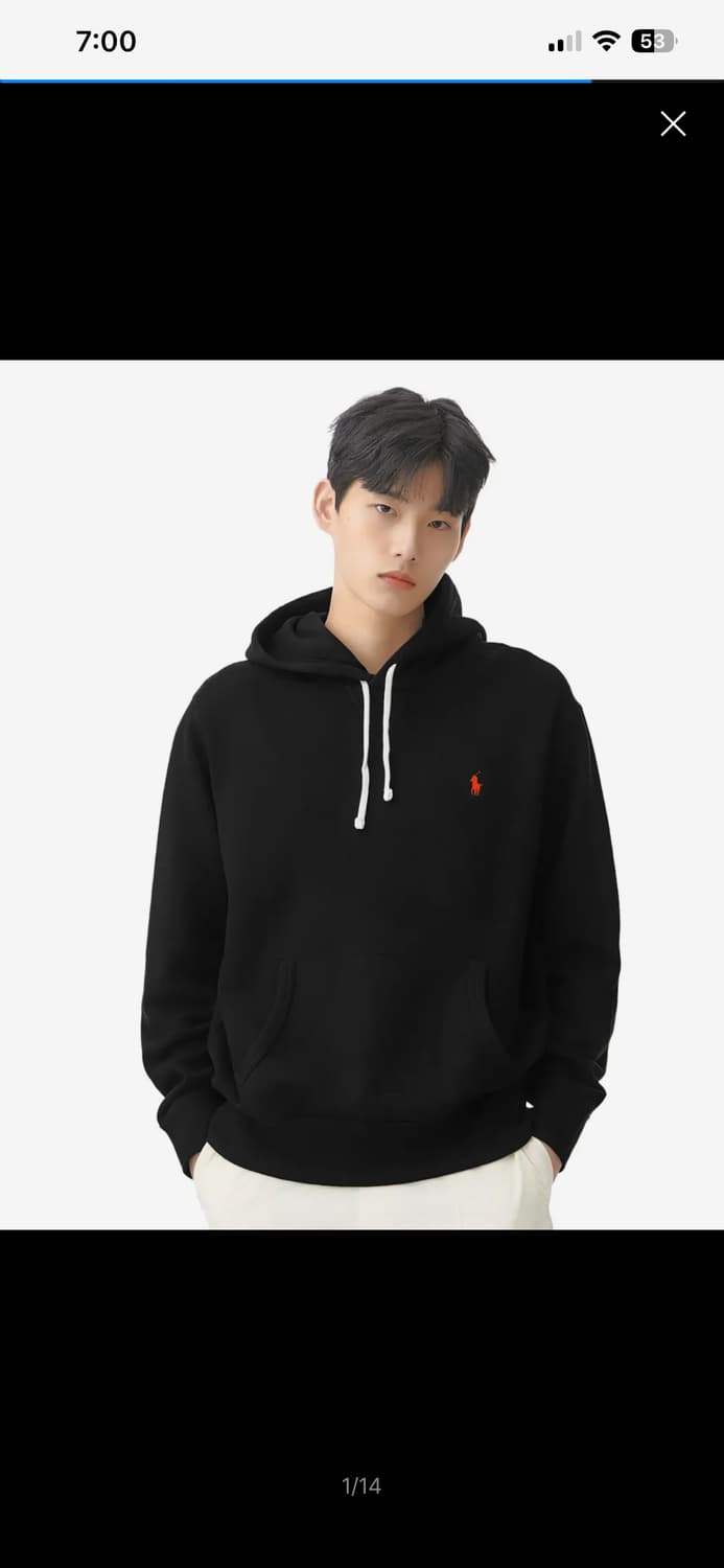 폴로 후드티 사이즈L 상품이미지1