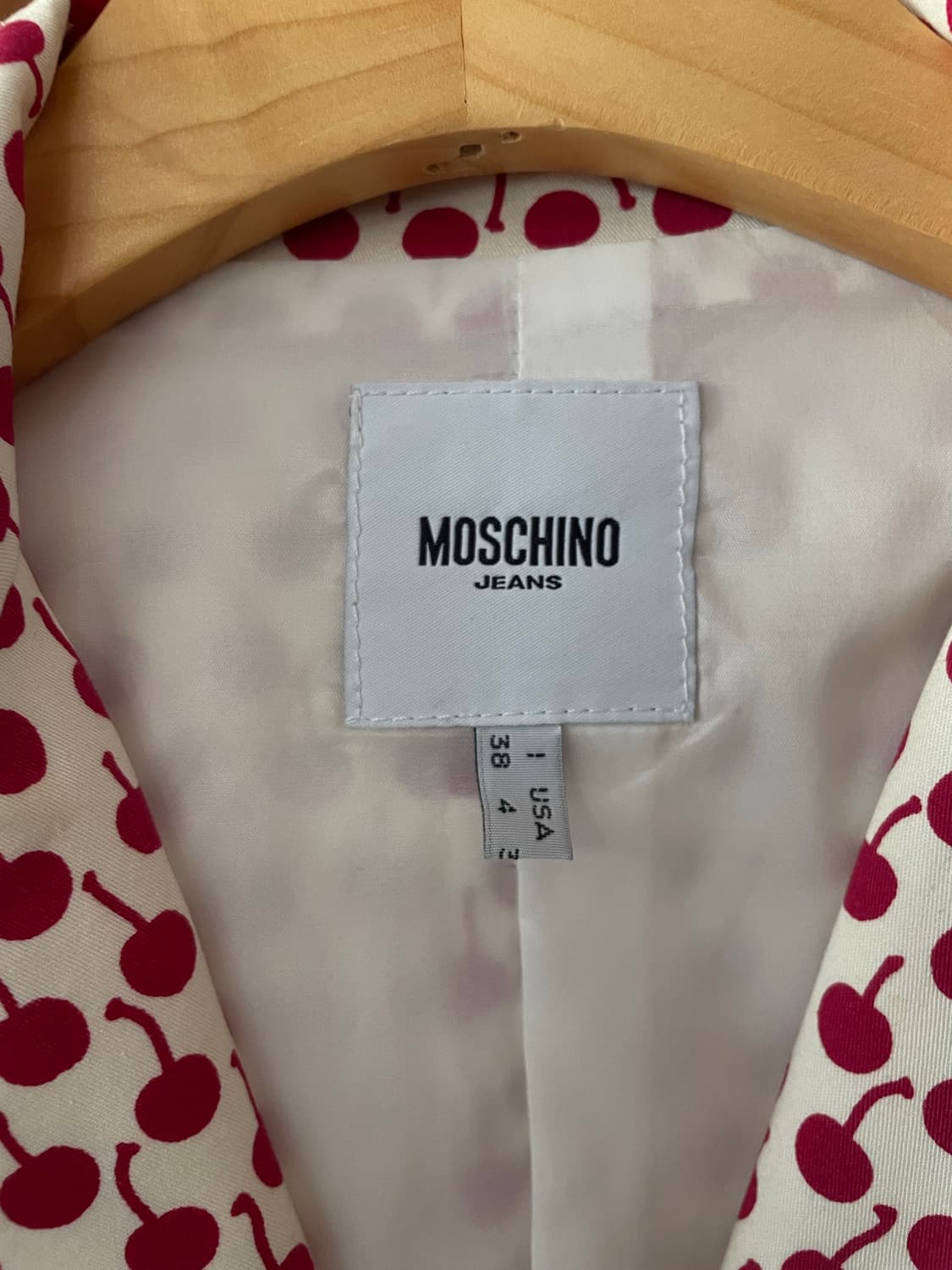 MOSCHINO 90s cherry bow blazer jacket 상품이미지9
