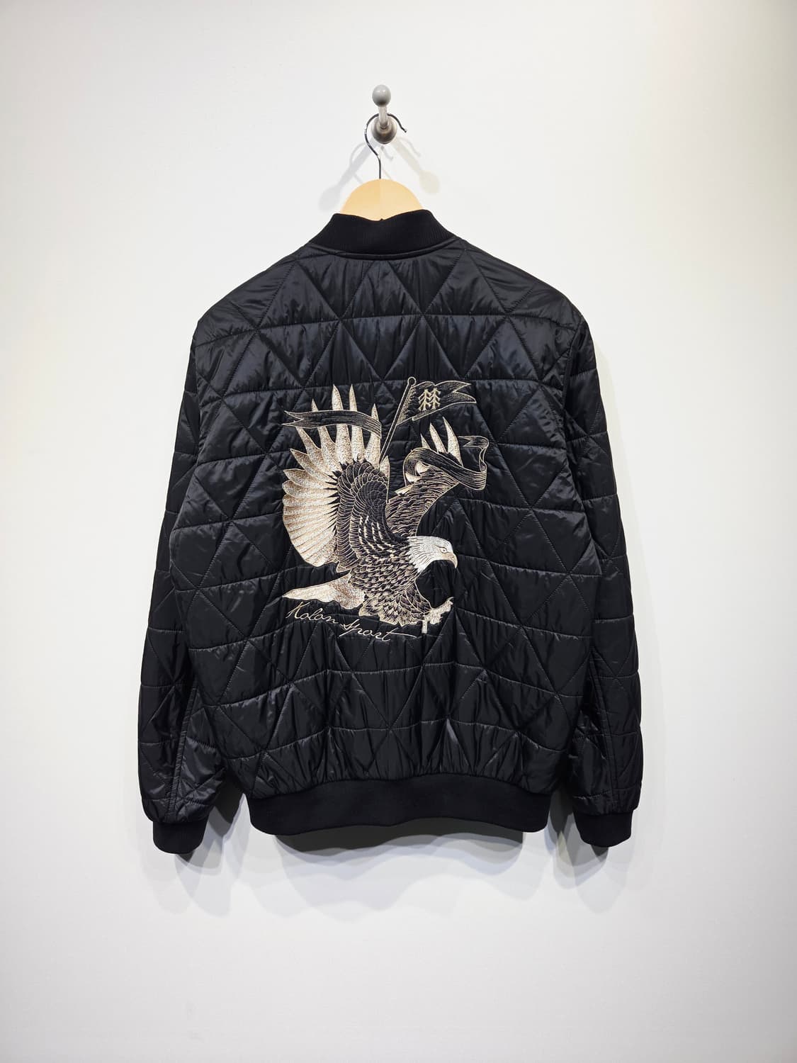 코오롱스포츠 이글 자수 퀄팅 블루종 자켓 상품이미지6