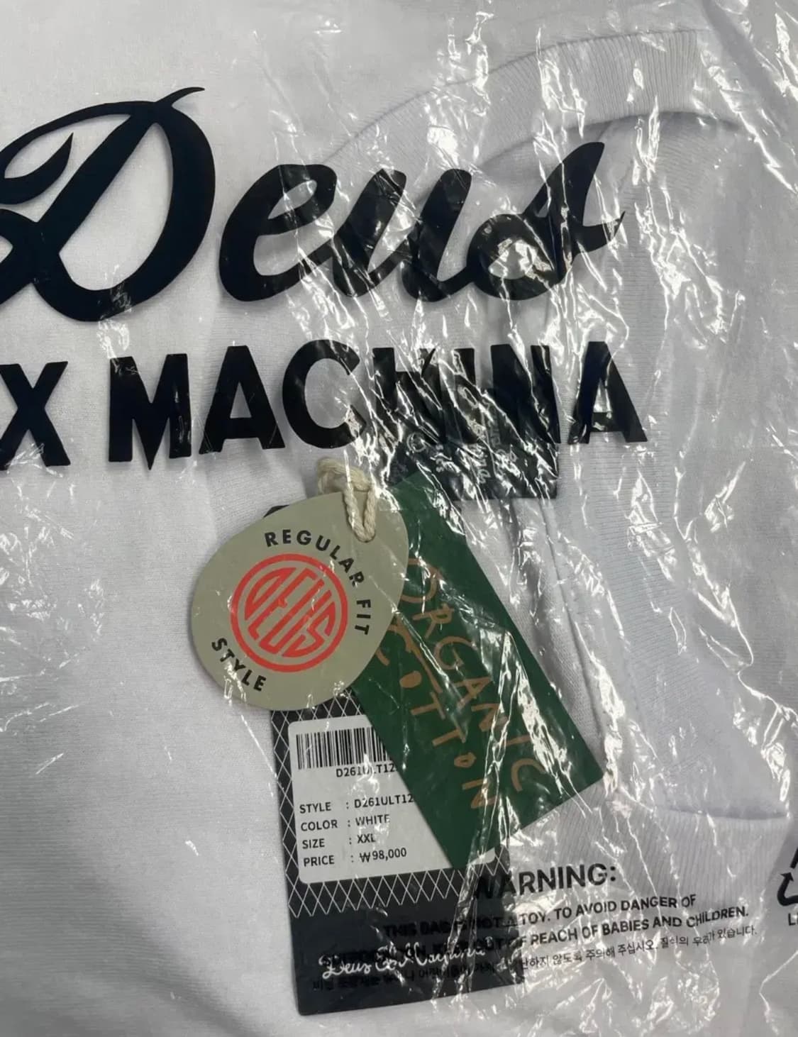 새상품) 데우스 엑스 마키나 도쿄 2XL 롱슬리브 화이트 상품이미지3