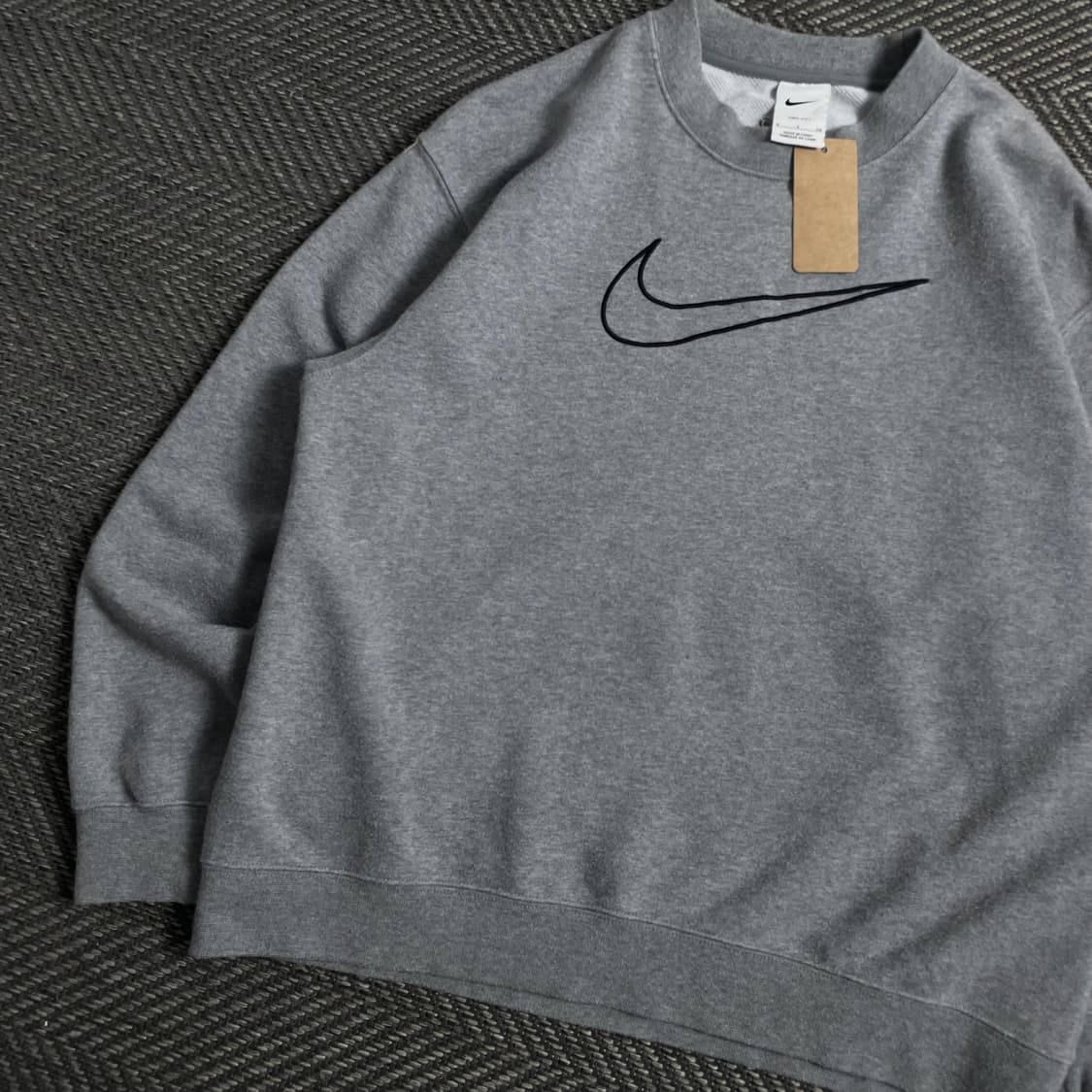 나이키 빅스우시 로고 그레이 스웻 맨투맨y 4454 상품이미지4