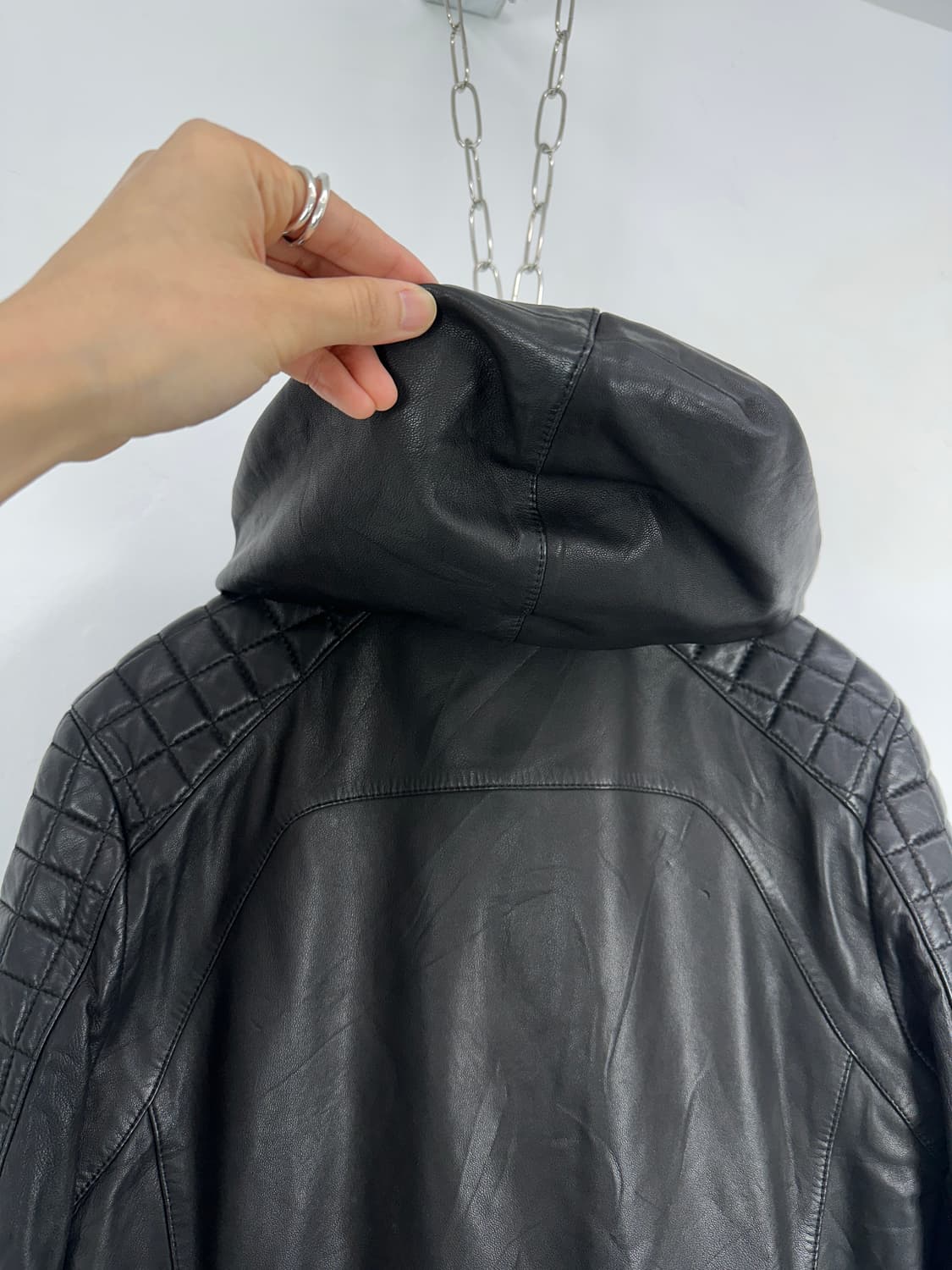 Balmain 16ss 3-zip leather biker jacket 상품이미지5