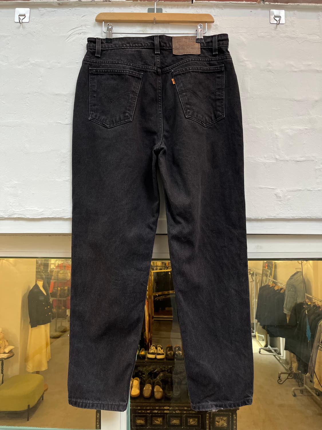 Levis 912 Orange Tab 슬림핏 블랙 데님팬츠 S 상품이미지8