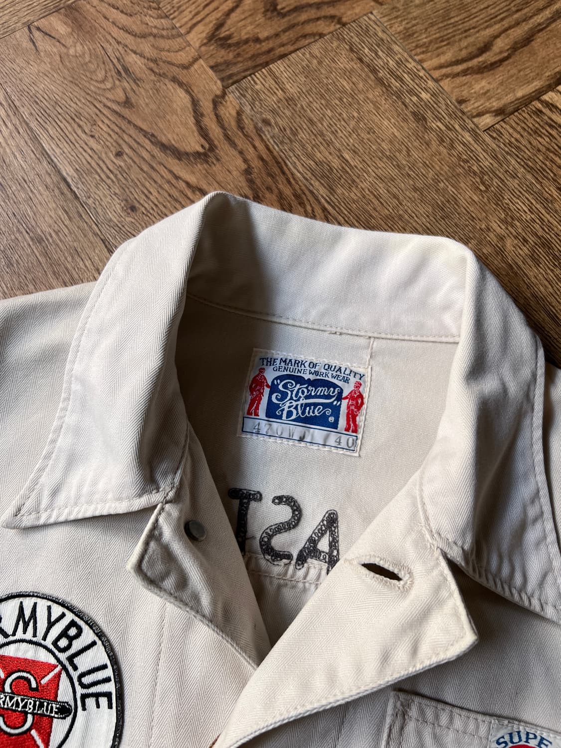 [S]Stormy Blue by 페로우즈 빈티지 패치 워크 자켓 상품이미지2