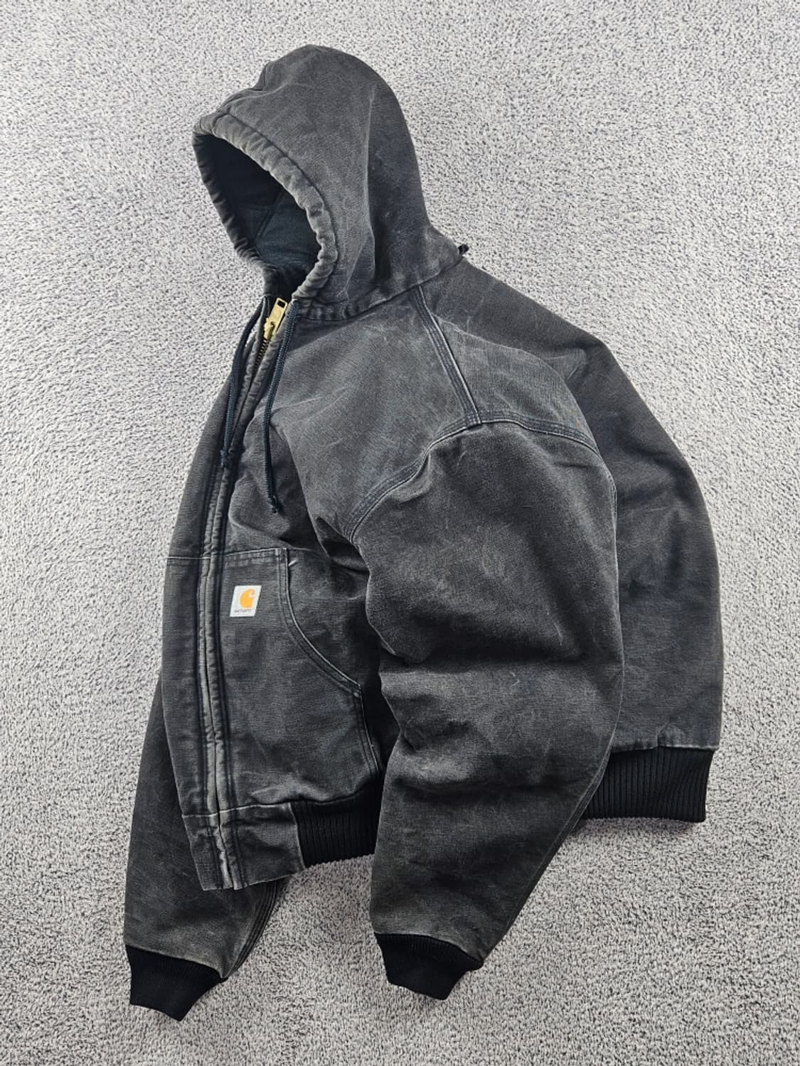 90's 칼하트 J04 덕 액티브 후드 워크 자켓 ( L )/ 10929 상품이미지3