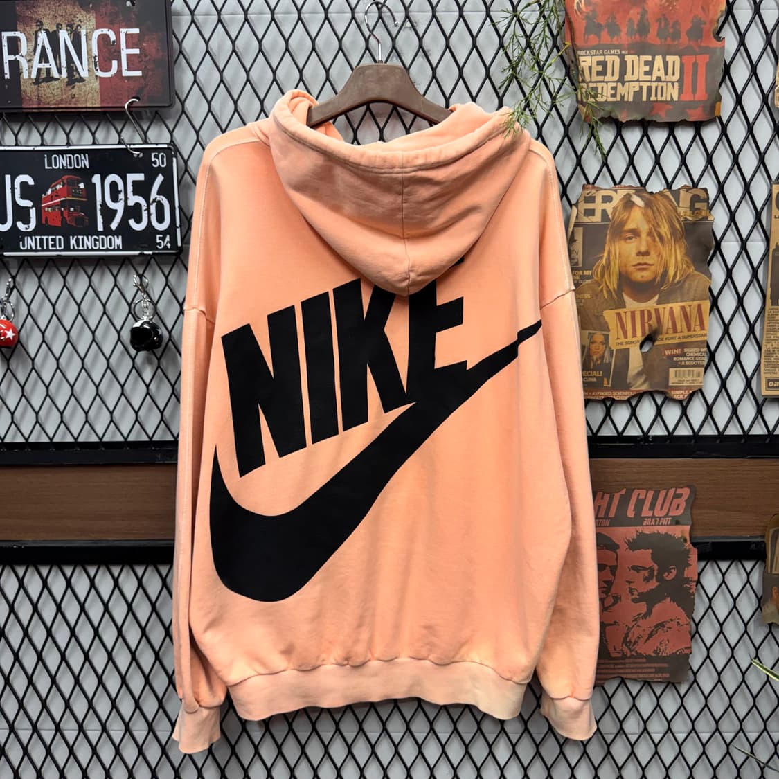 나이키 후드티 후면 빅 스우시 로고 포인트 피치 상품이미지1