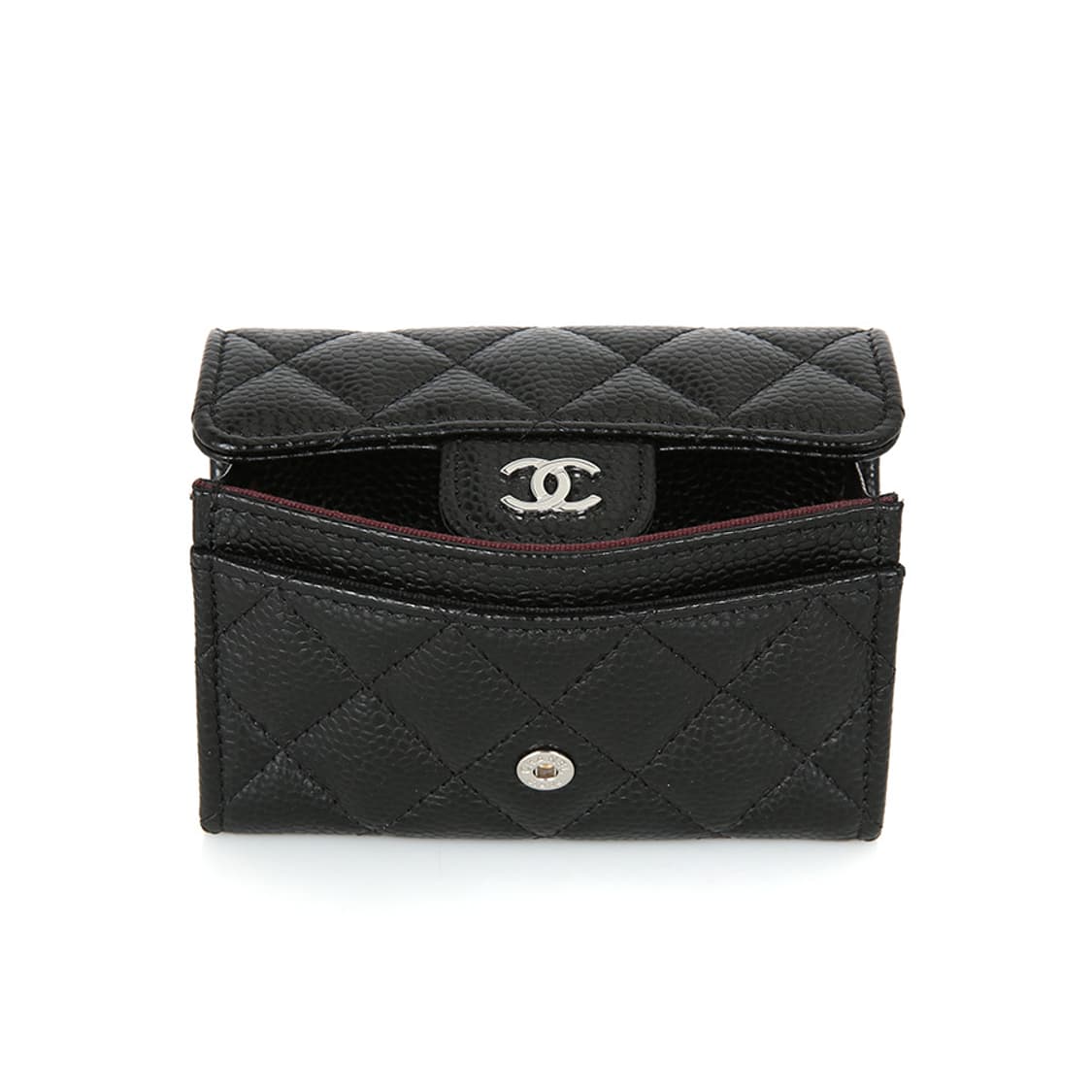 샤넬 클래식 캐비어 플랩 카드지갑 똑딱이 블랙 지갑 AP0214 상품이미지8