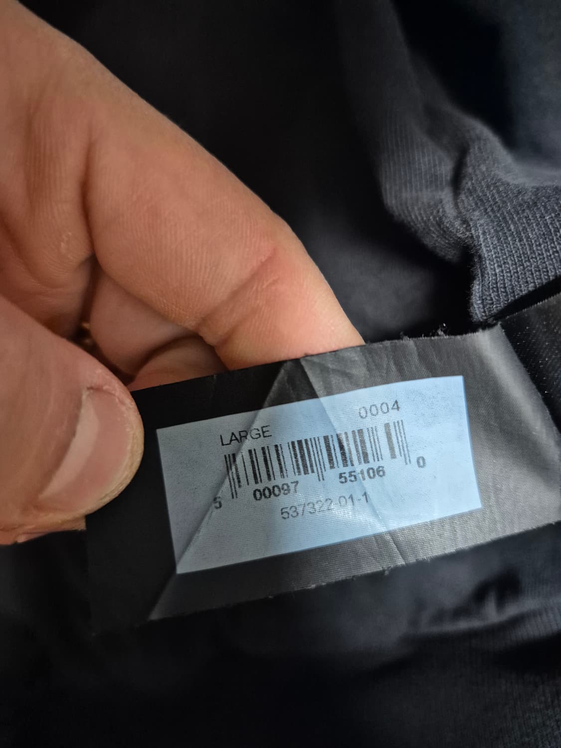 [L] yzy 이지갭 블랙 후드집업 검정 105 상품이미지5